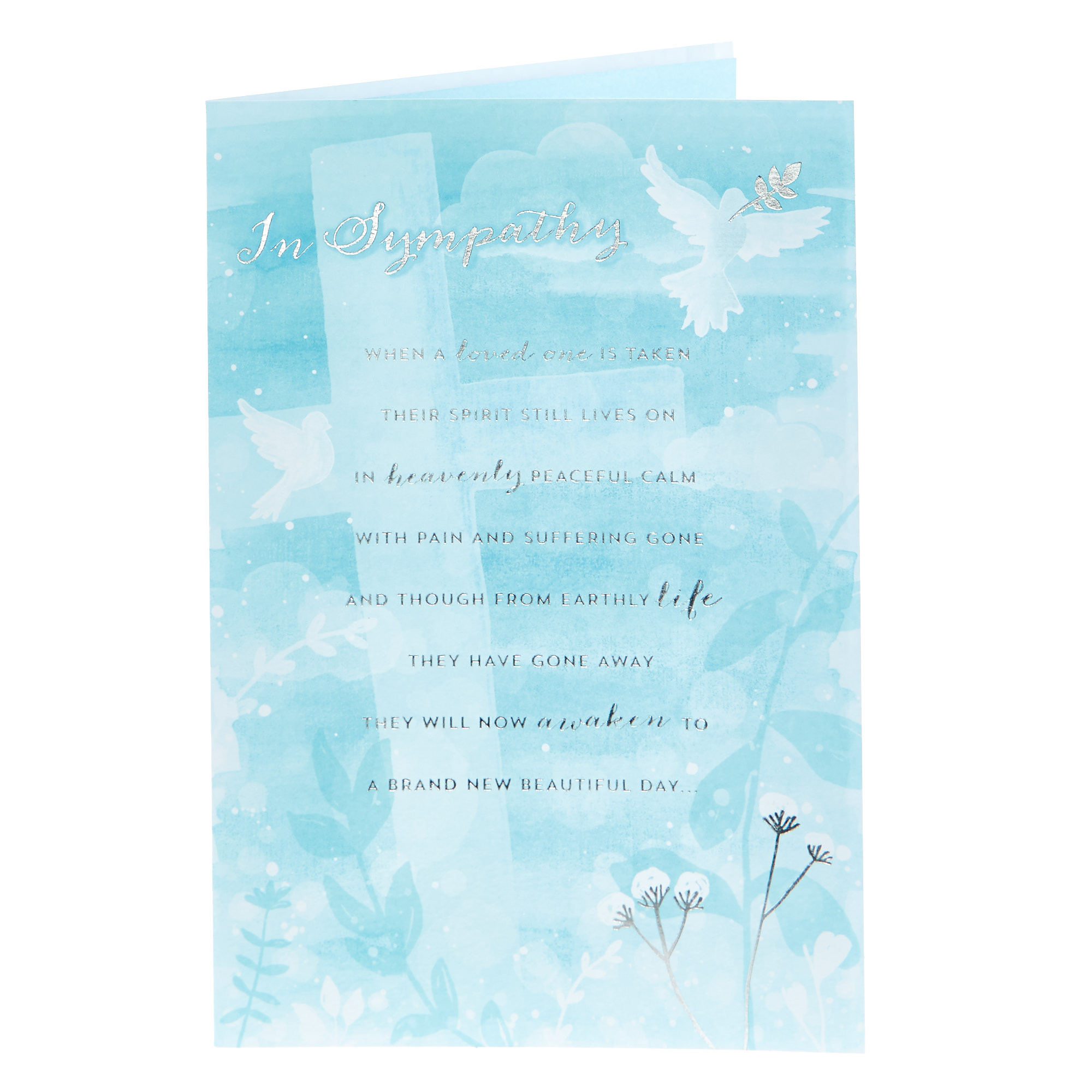 Sympathy Card - Heavenly Peaceful Calm