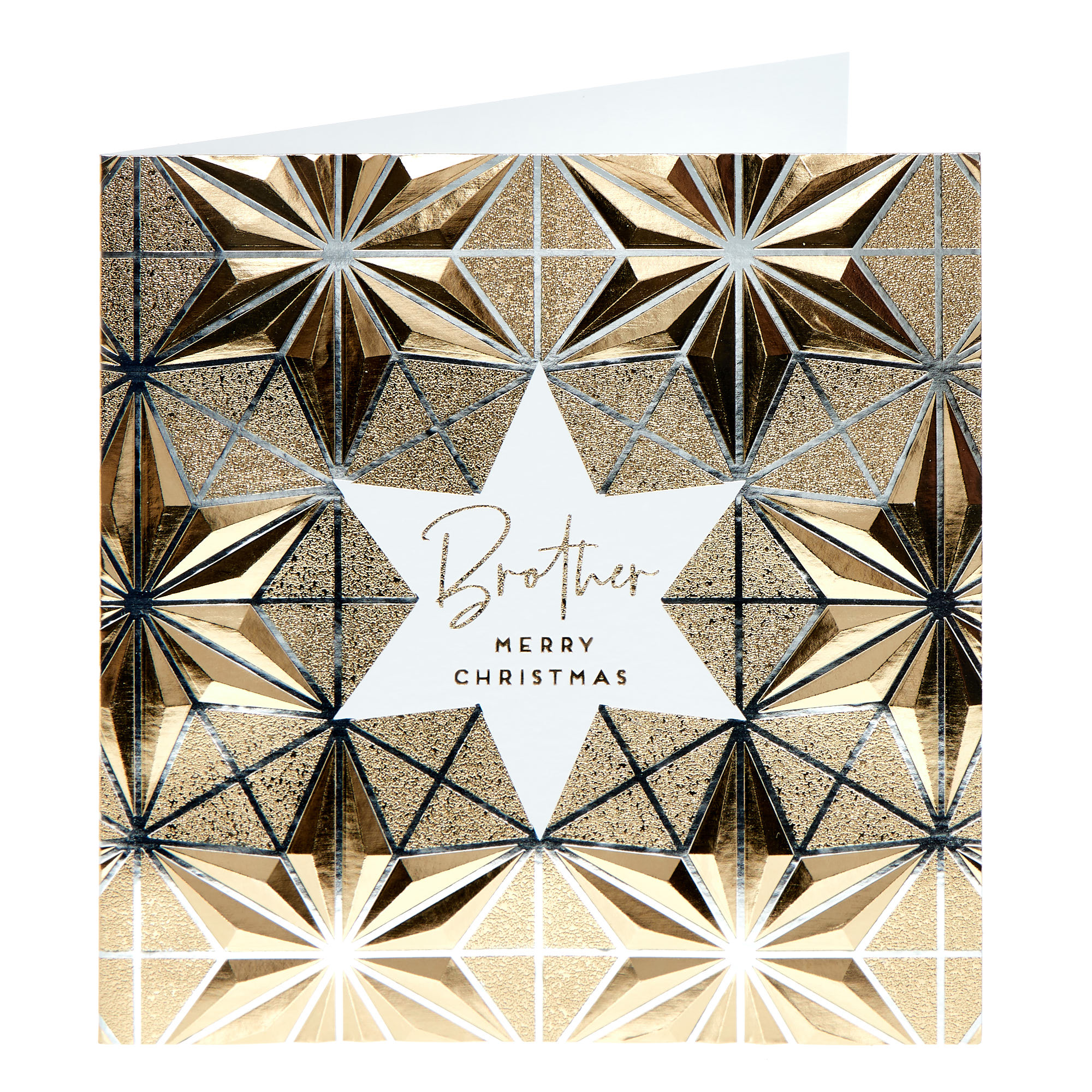 Brother Metallic Star Print Christmas Card