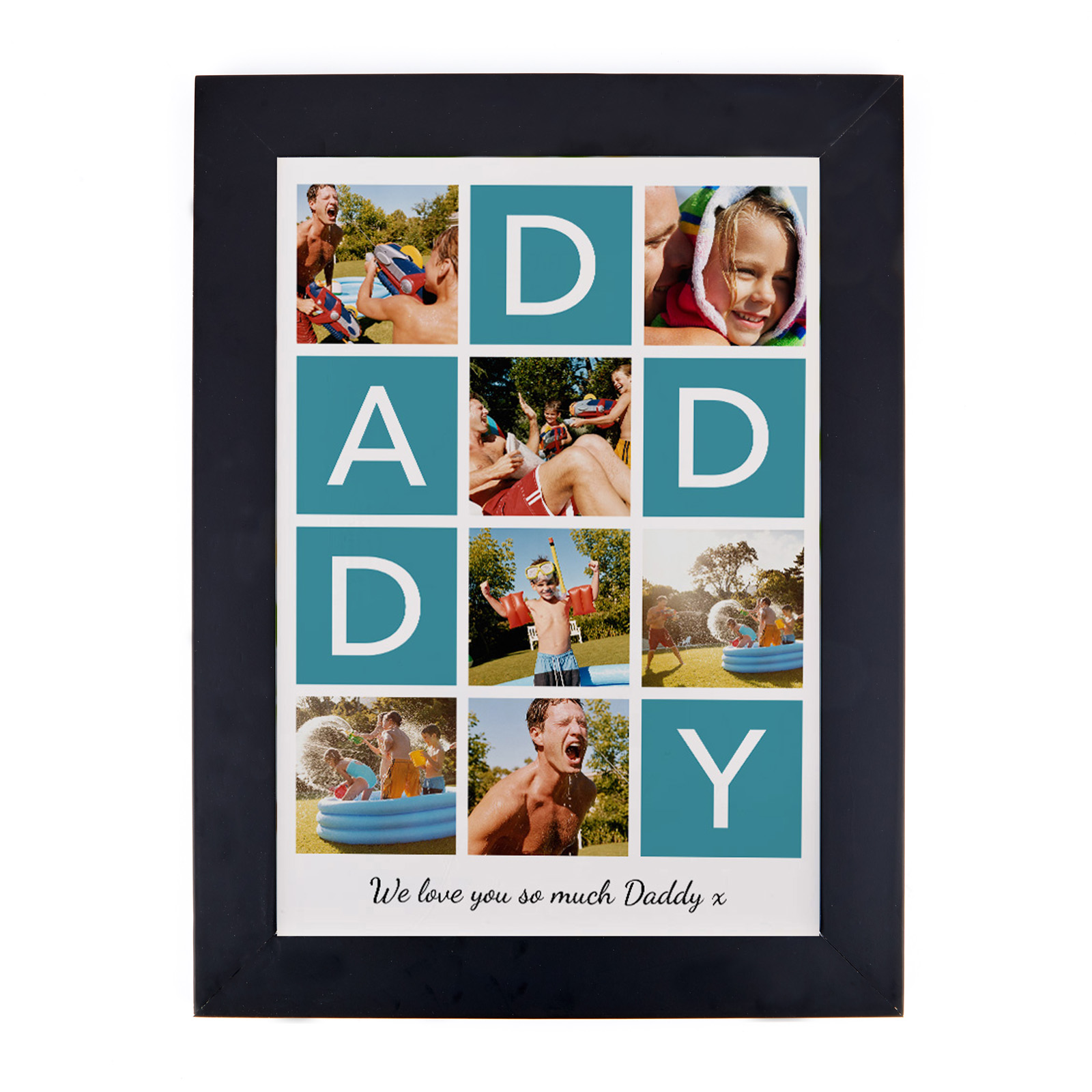 Personalised Photo Upload Daddy Print - 7 Photos