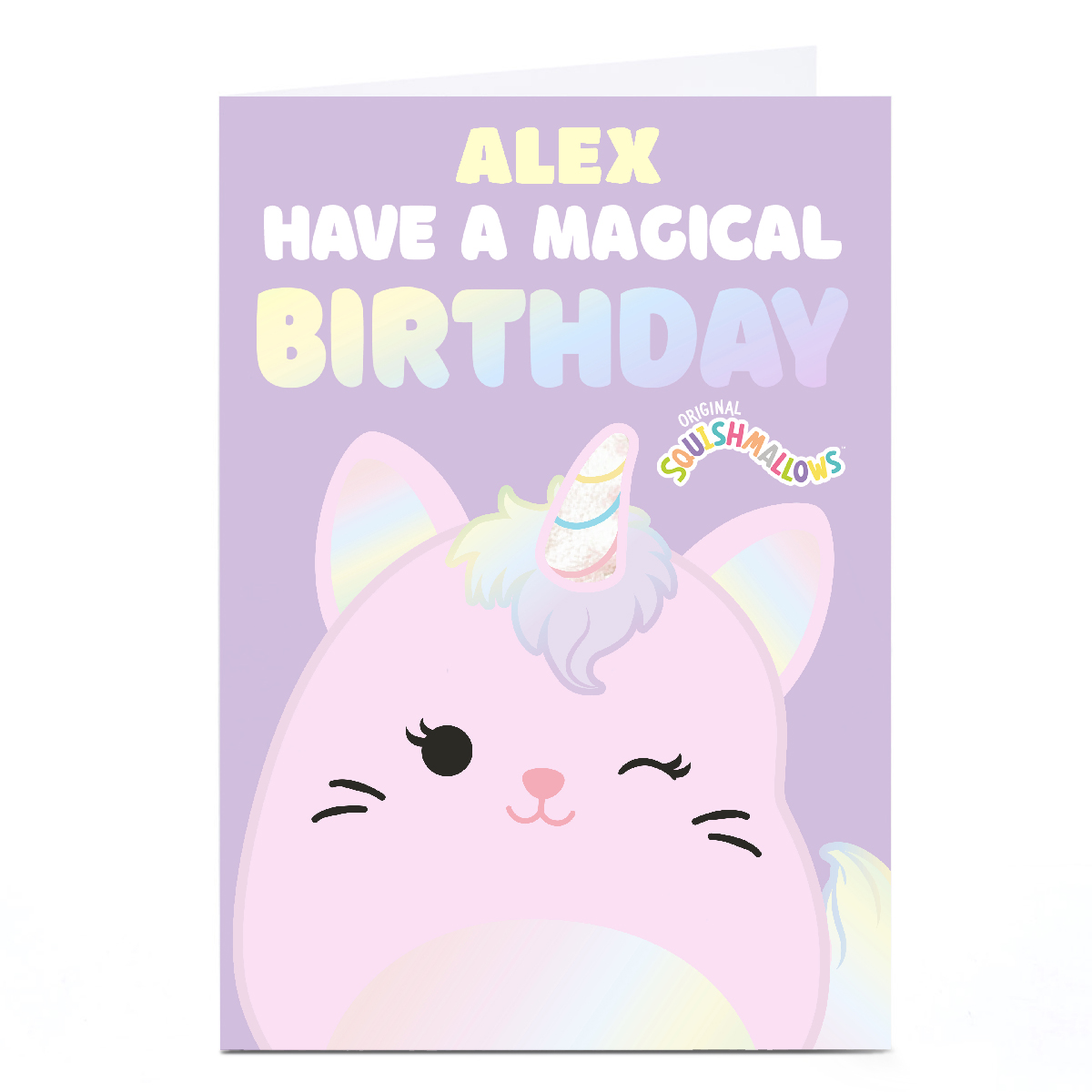 Personalised Squish Birthday Card - Magical Birthday