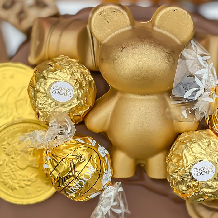 Personalised Mini Gold Smash Cake