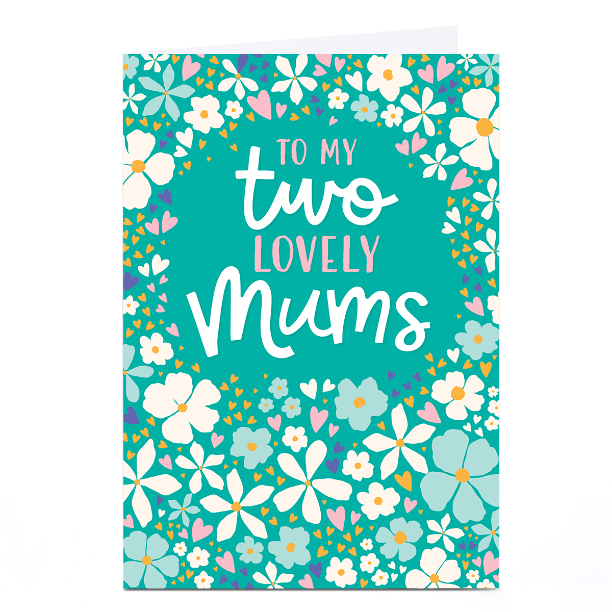 Personalised Pigment Mother's Day Card - My Two Lovely Mums