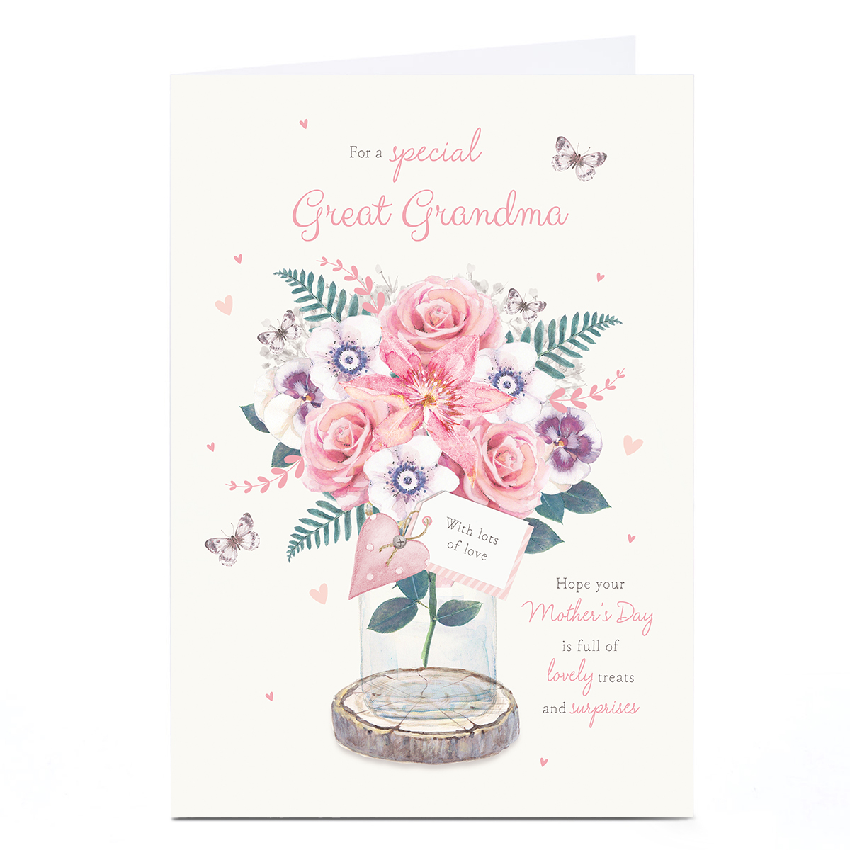Personalised Mother's Day Card - Lovely Treats and Surprises, Great Grandma