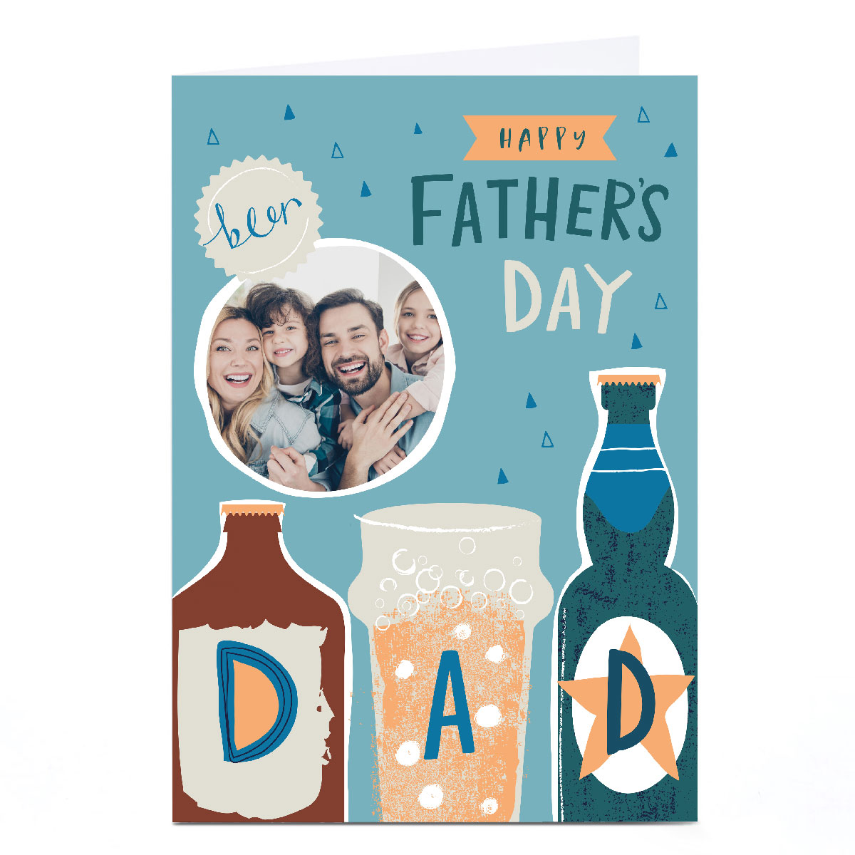 Photo Ebony Newton Father's Day Card - Beer Dad