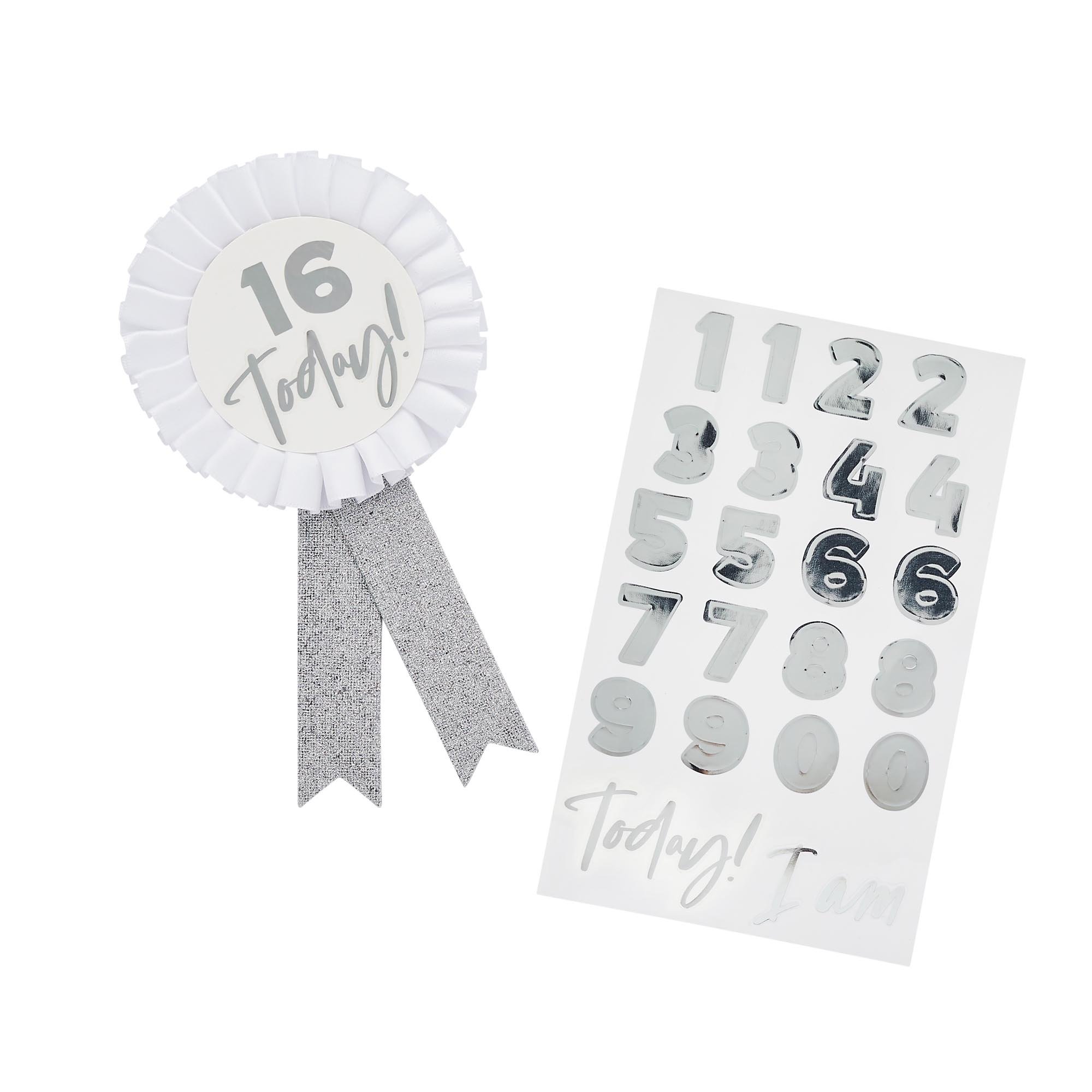 Metallic Customisable Birthday Badge (3 Colour Options)