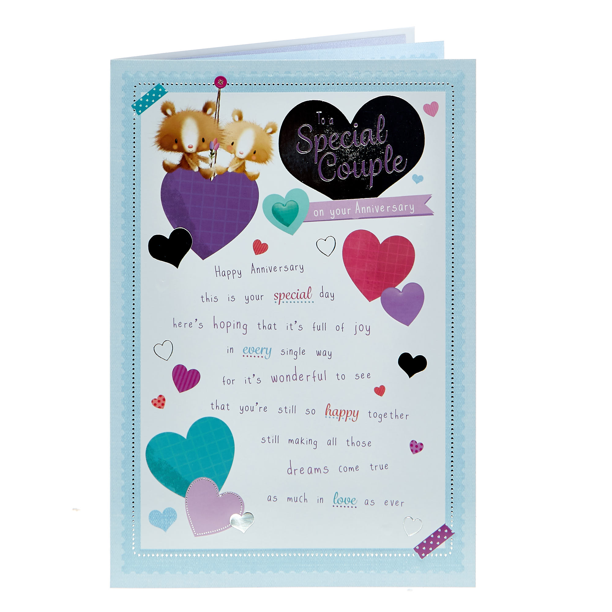 Anniversary Card - Special Couple Full Of Joy