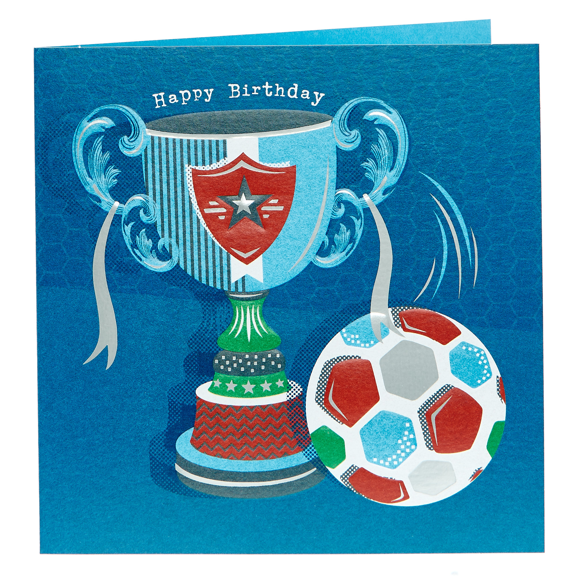 Birthday Card - Football Trophy