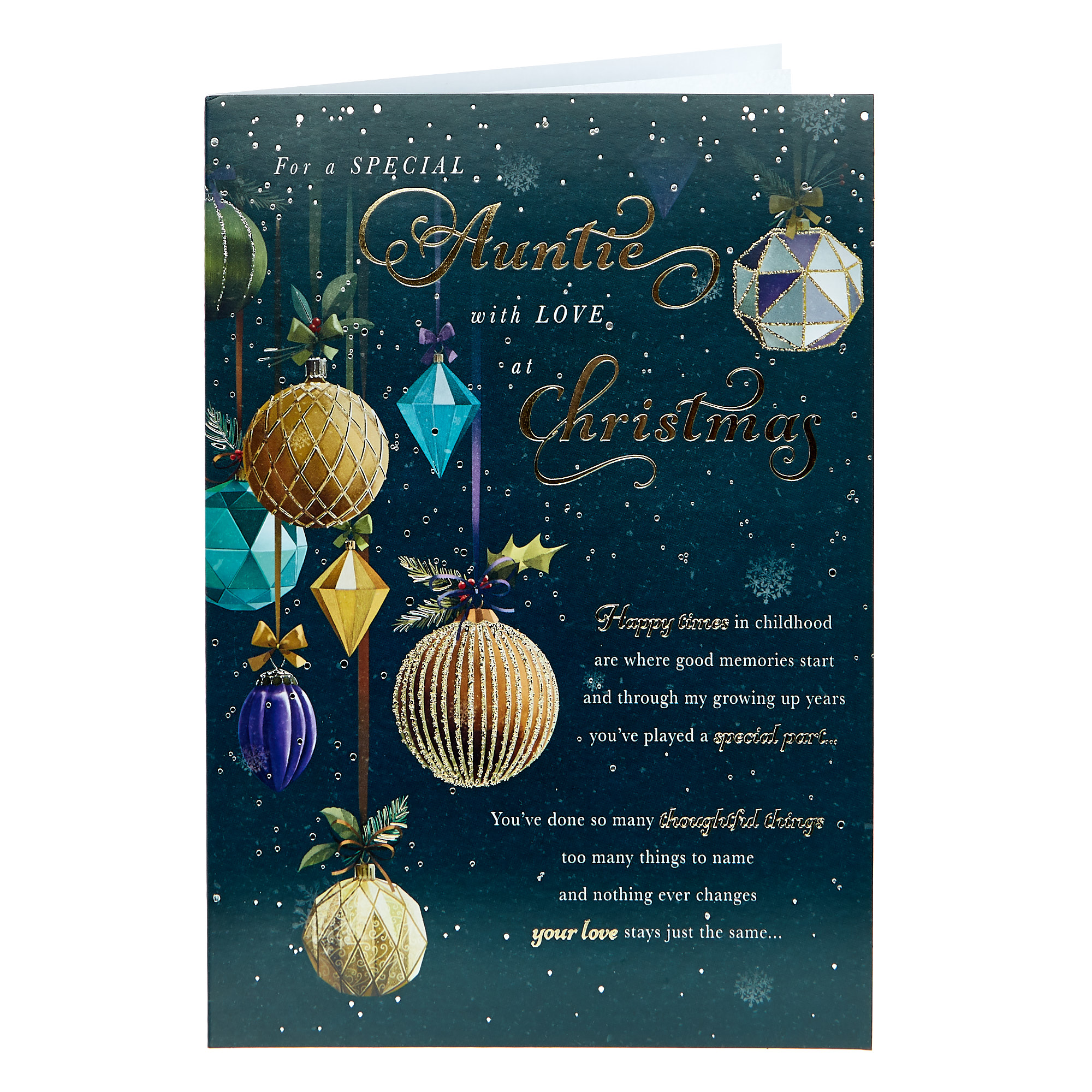 Christmas Card - Special Auntie With Love