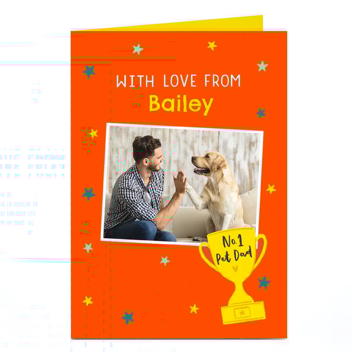 Photo Pet Day Card - No.1 Pet Dad