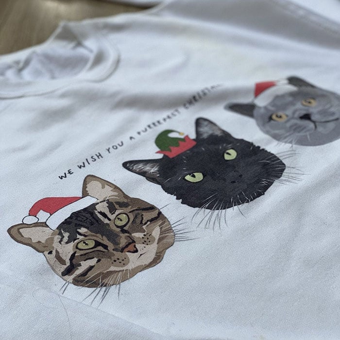 Personalised Purrrfect Cat Lovers Christmas Jumper