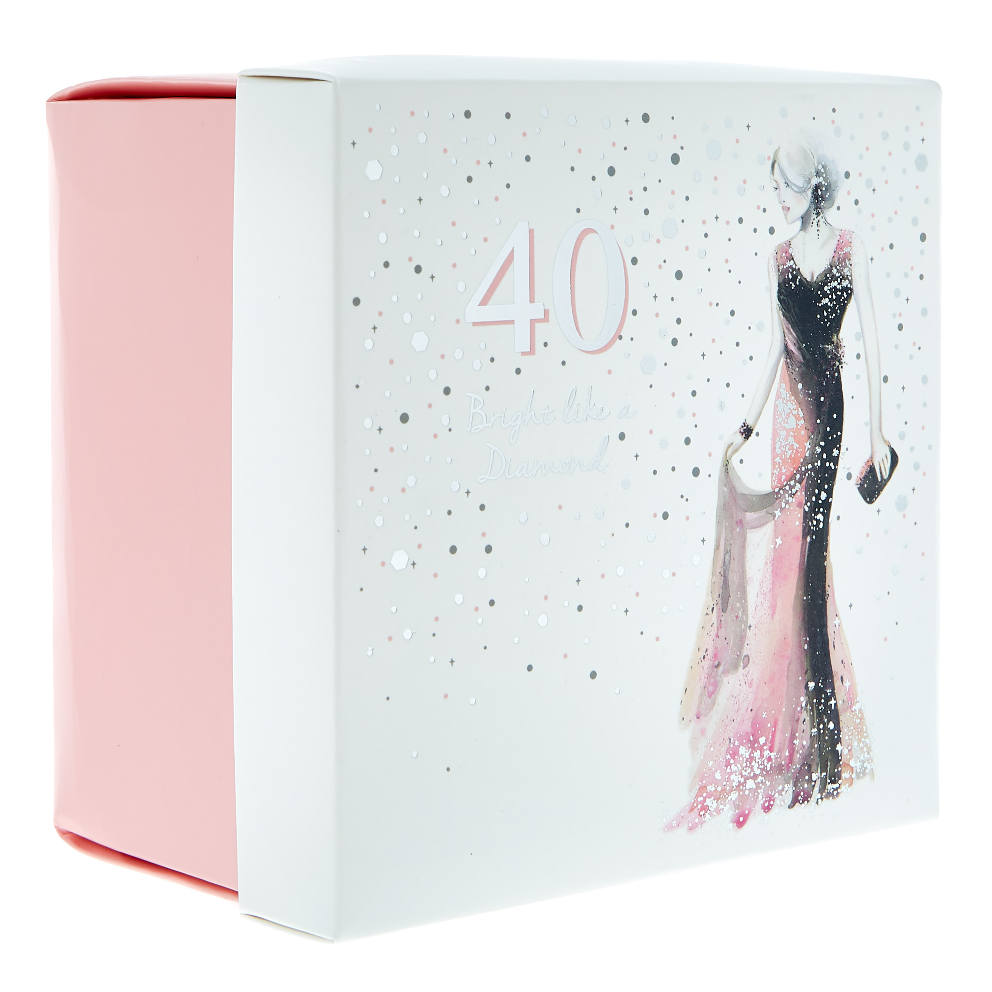 40th Birthday Mug In A Box - Bright Like A Diamond