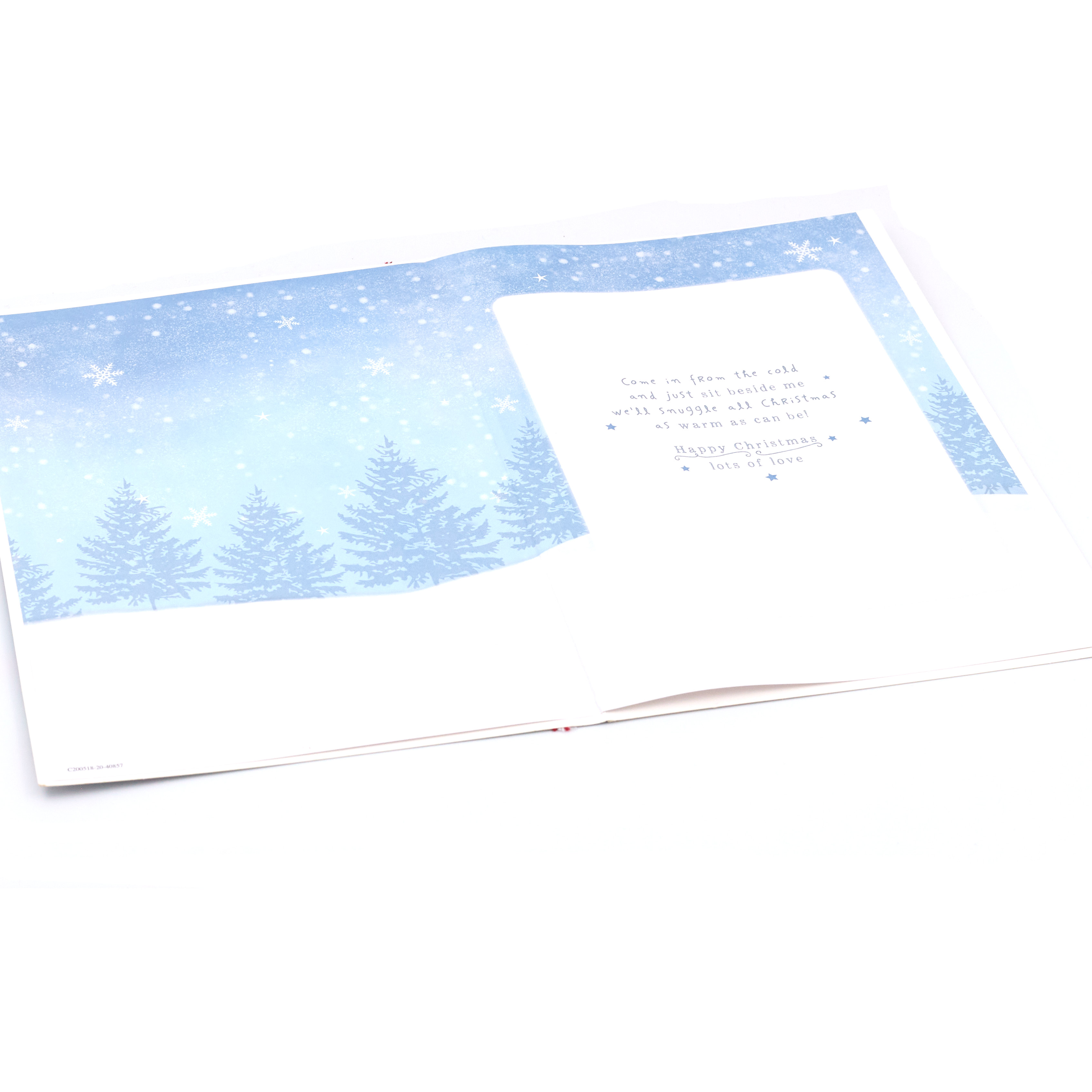 Christmas Card - Lovely Husband, Cute Mice In The Snow