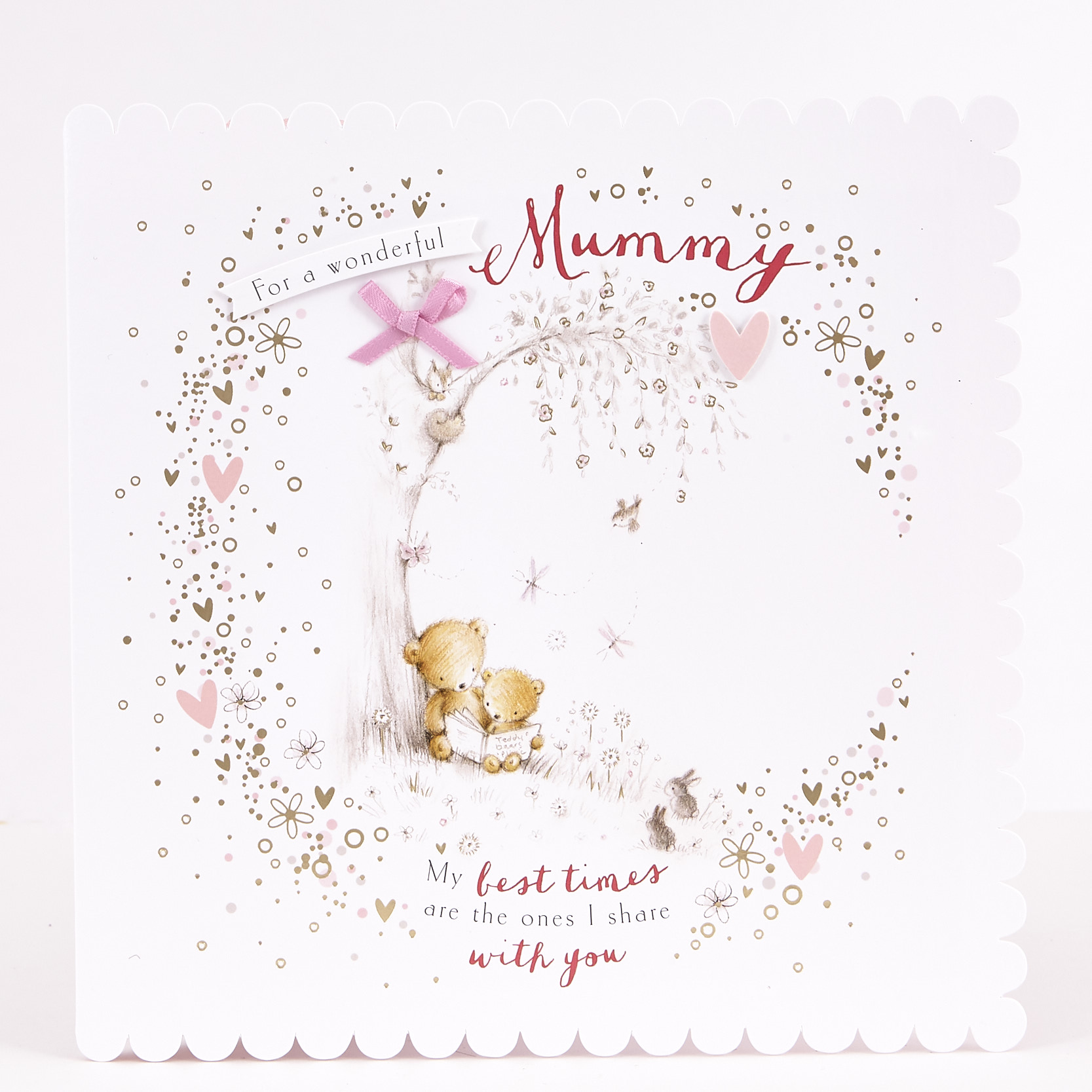 Exquisite Collection Birthday Card - Mummy Bears