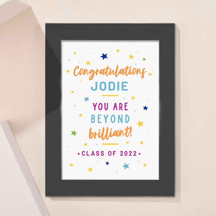 Personalised Congratulations Portrait Print