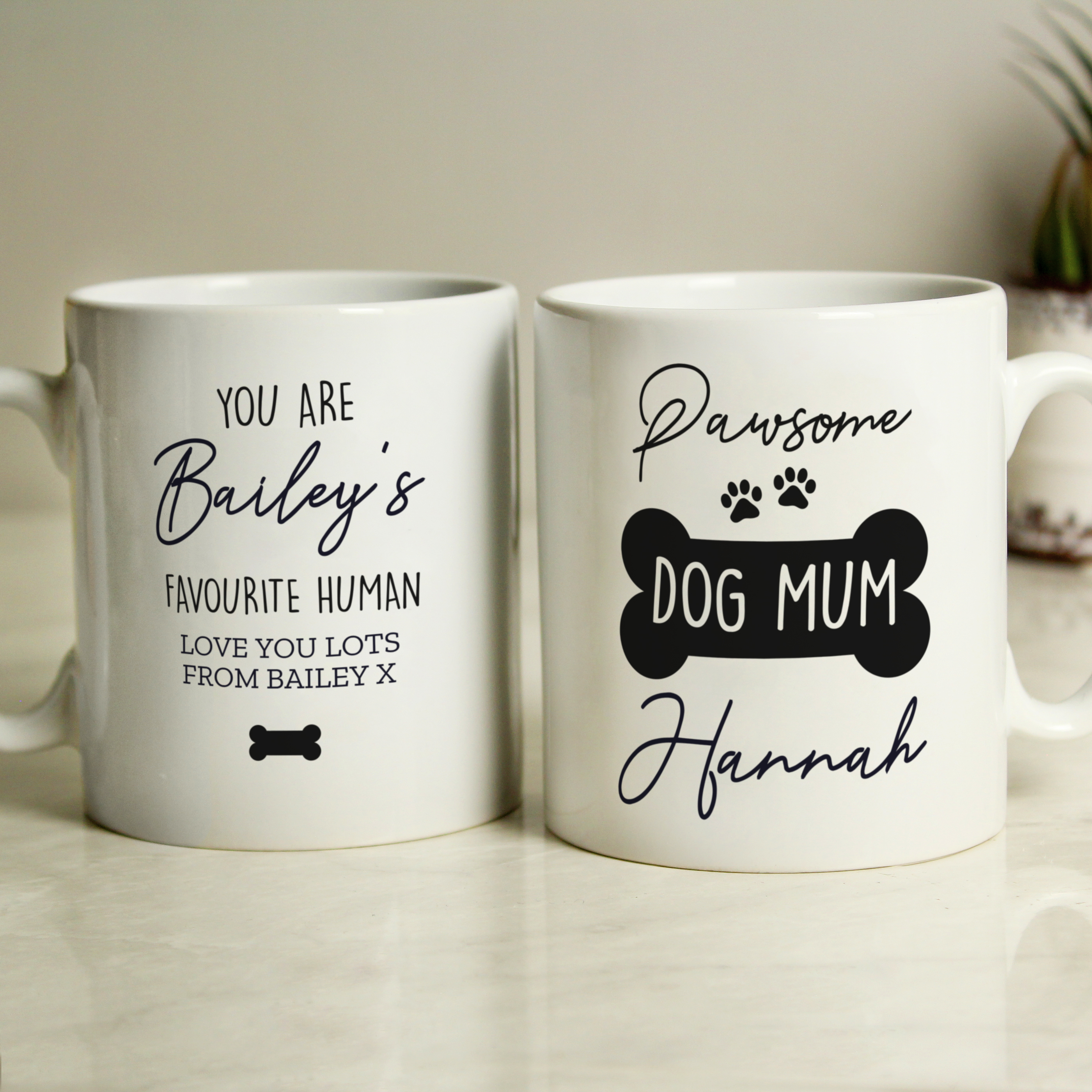 Personalised Pawsome Dog Mum Mug