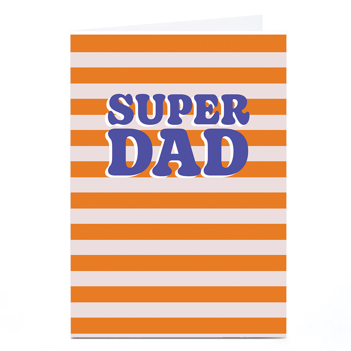 Personalised Father's Day Card - Super Dad Stripes