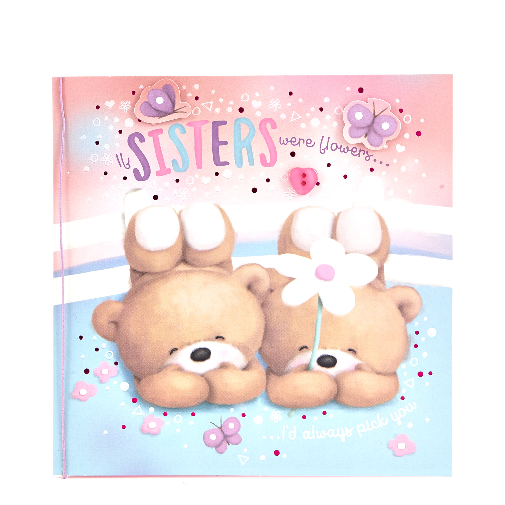Boutique Collection Hugs Bear Birthday Card - Sisters