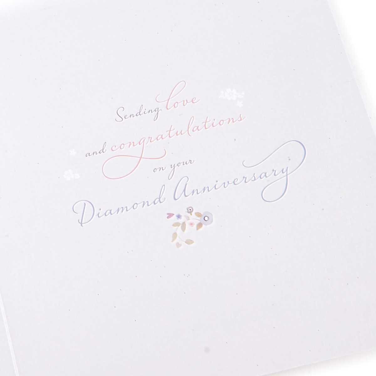 Boutique Collection Diamond Anniversary Card - 60 Years Of Love