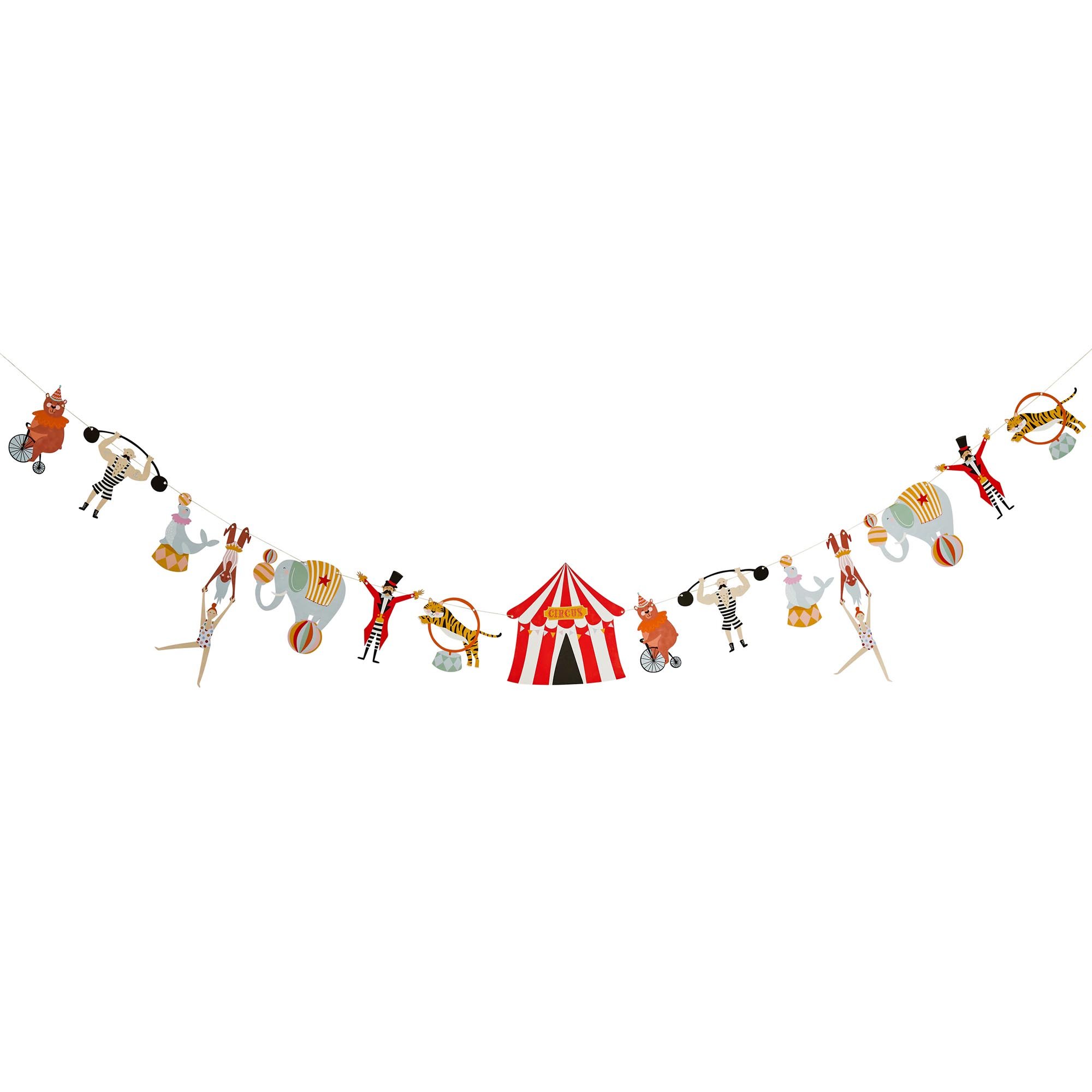 Circus Card Garland