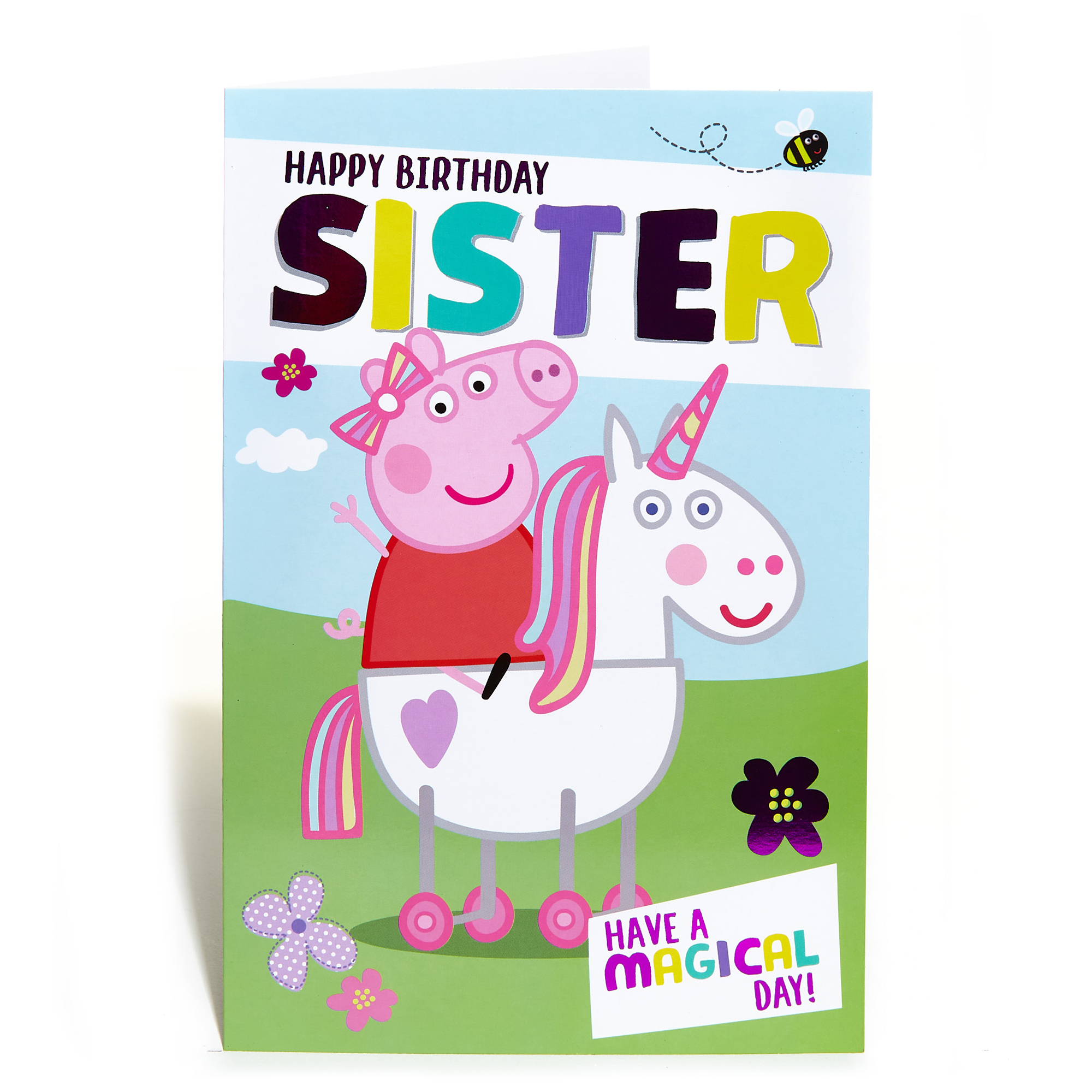 Peppa Pig Birthday Card - Sister