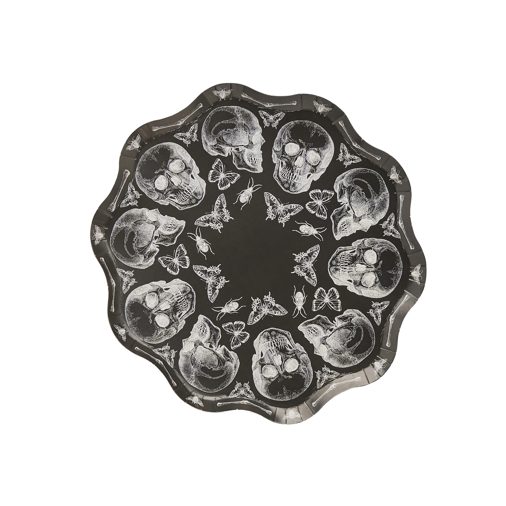 Skull Paper Plates - Pack of 8