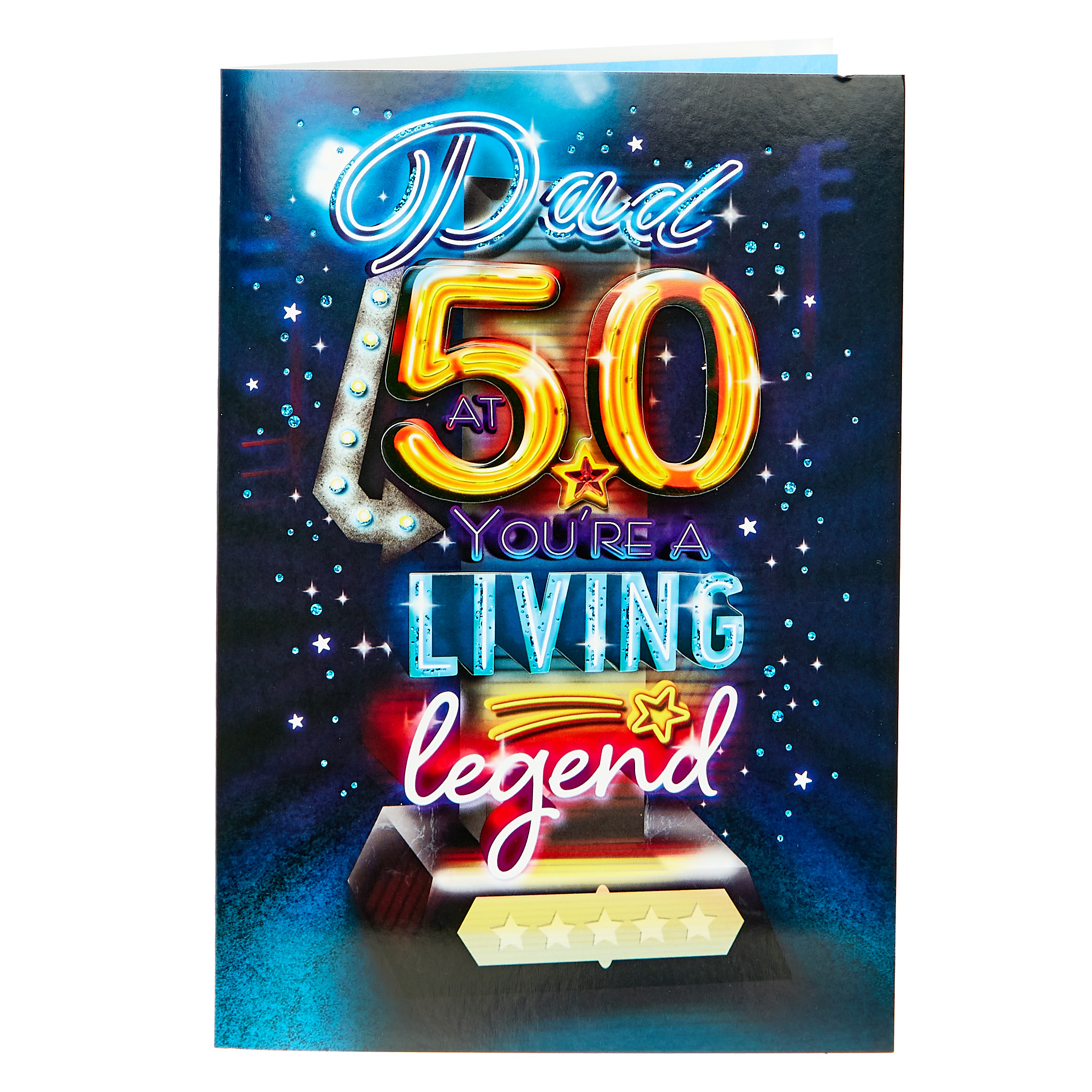 50th Birthday Card - Dad You're A Living Legend