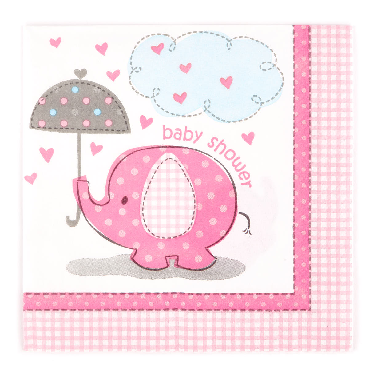 Pink Baby Shower Party Tableware & Decoration Bundle - 16 Guests