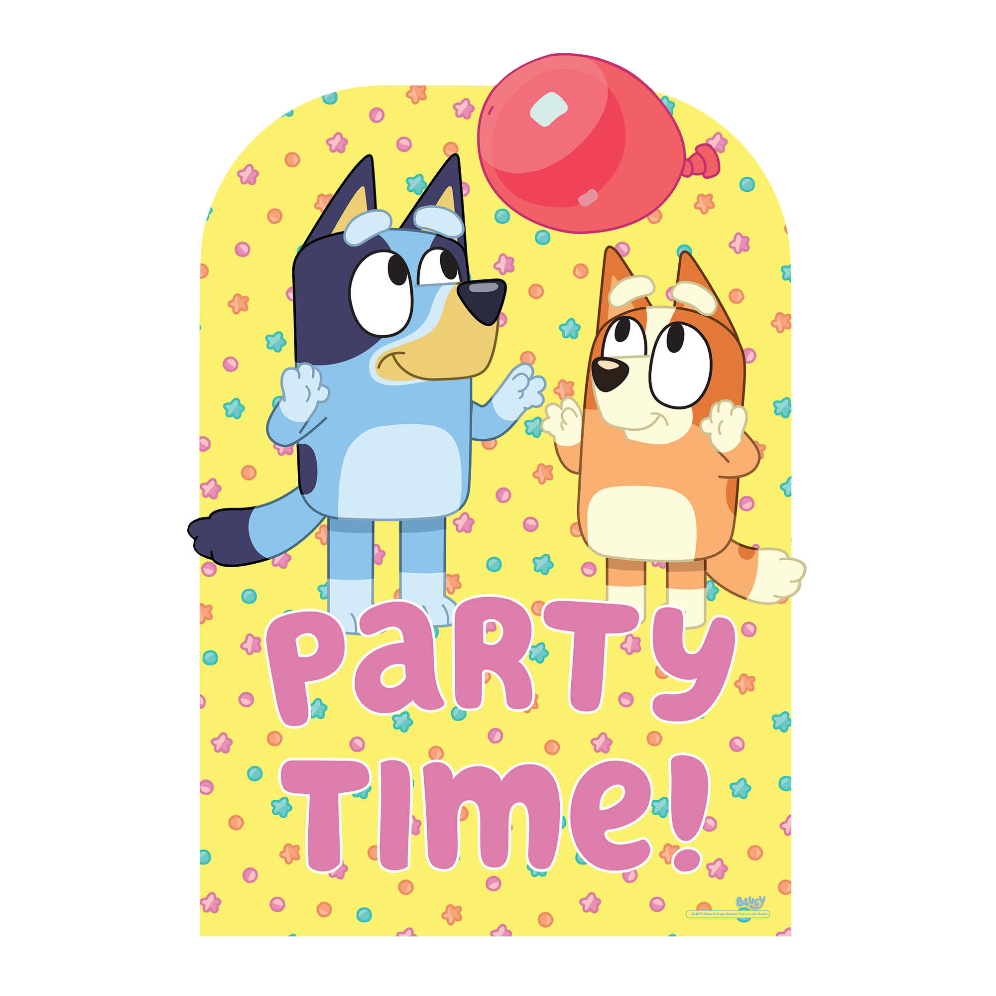 Bluey & Bingo Party Time Medium Backdrop Cardboard Cutout