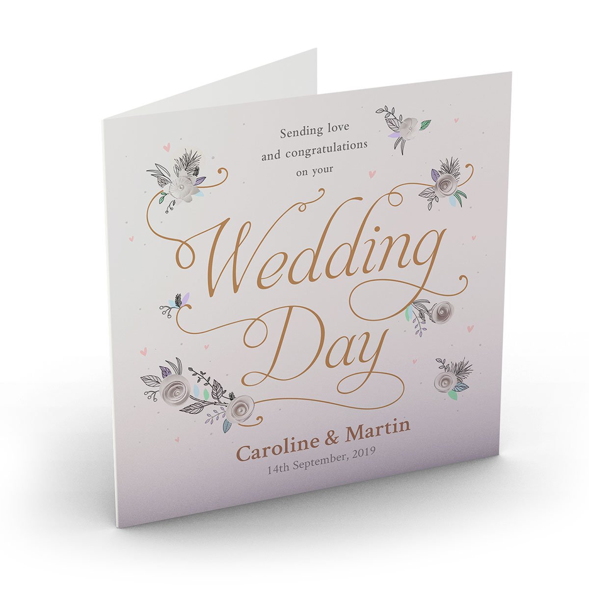 Personalised Wedding Card - Love On Your Wedding Day