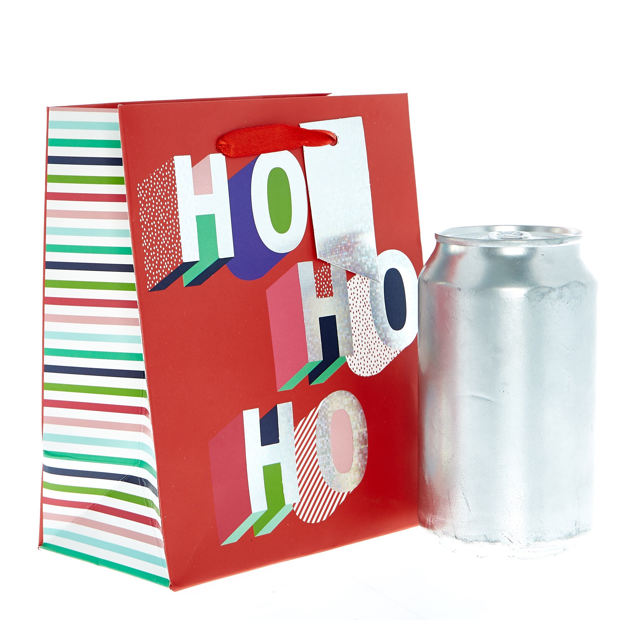 Small Portrait Ho Ho Ho Christmas Gift Bag