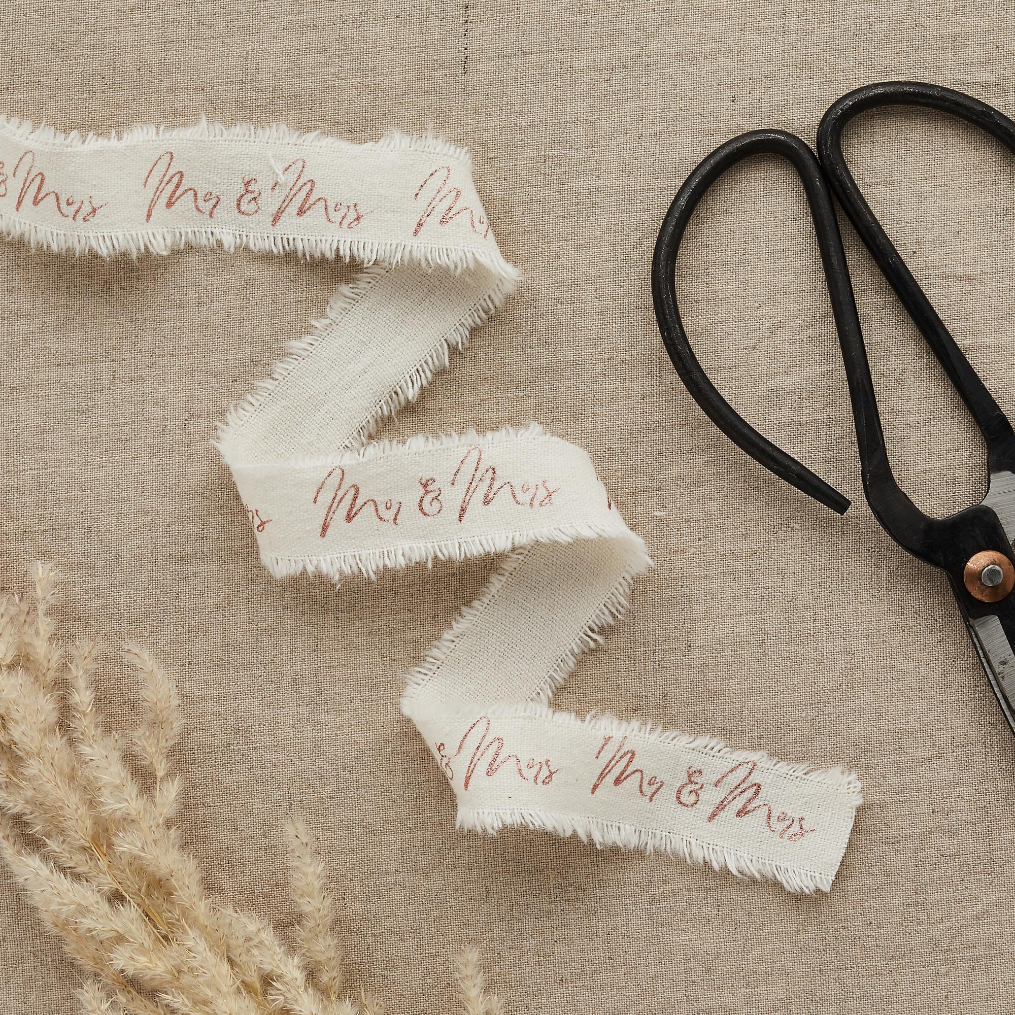 Rose Gold Mr & Mrs Ribbon 5m