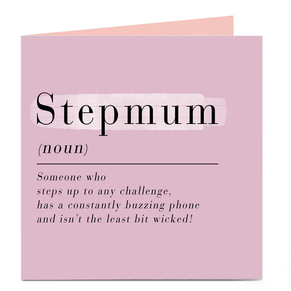 Personalised Mother's Day Card - Stepmum Definition