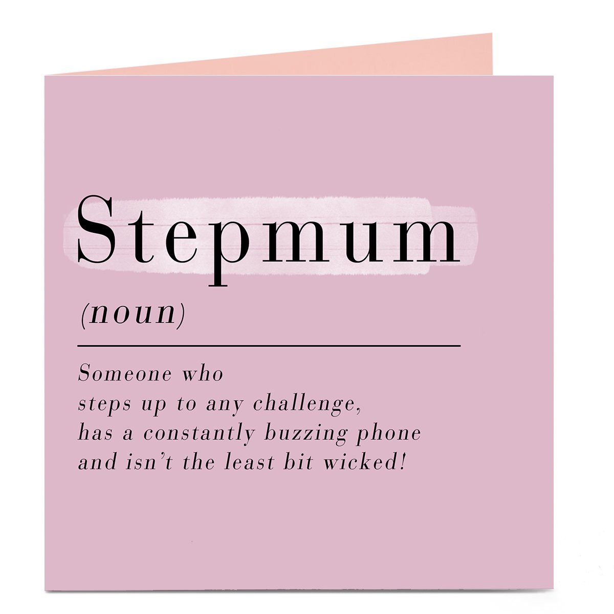 Personalised Mother's Day Card - Stepmum Definition