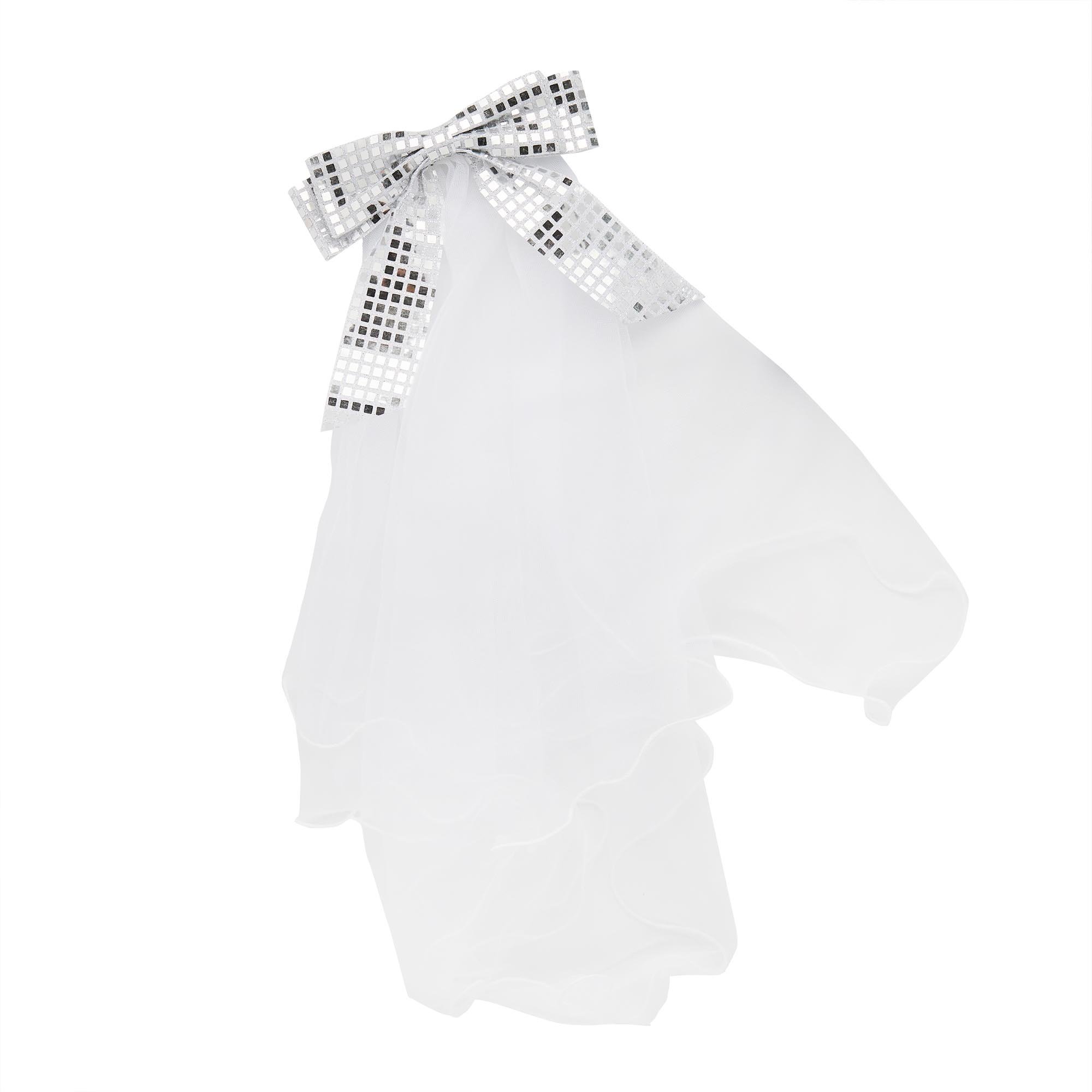 Disco Bow Hen Party Veil