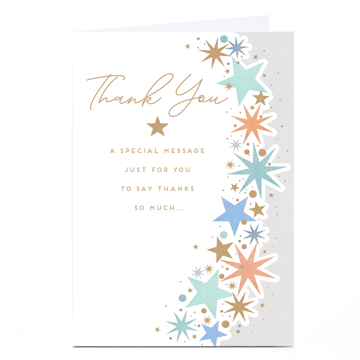 Personalised Thank You Card - A Special Message