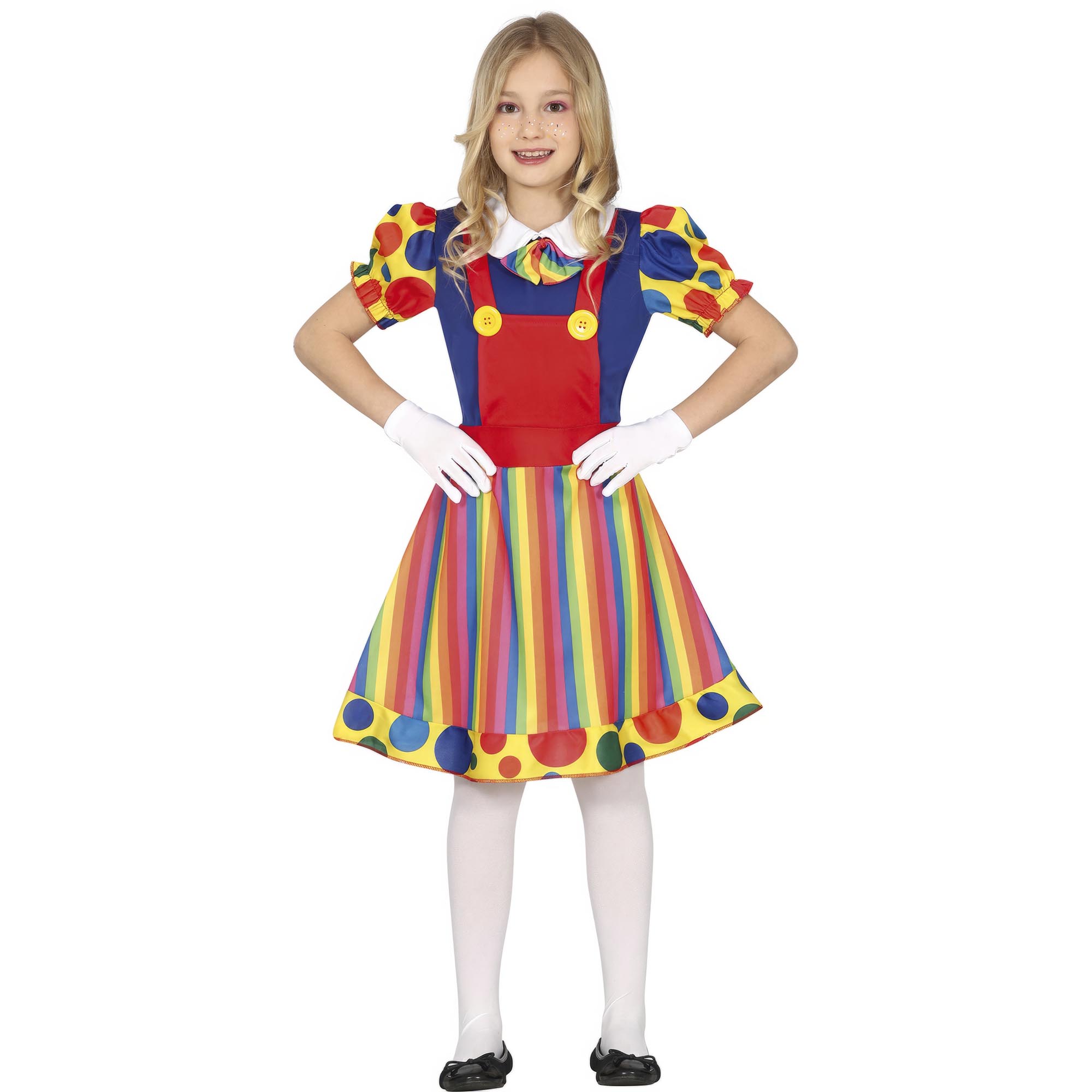 Clown Girl Children's Fancy Dress Costume 