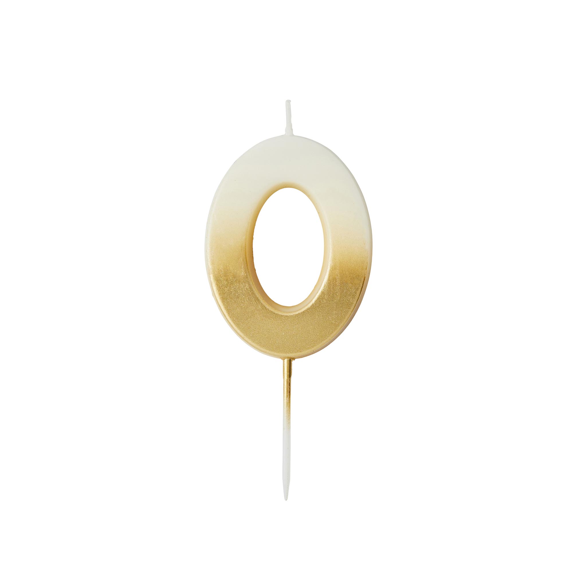 Gold Ombre Number Cake Candle (0-9)