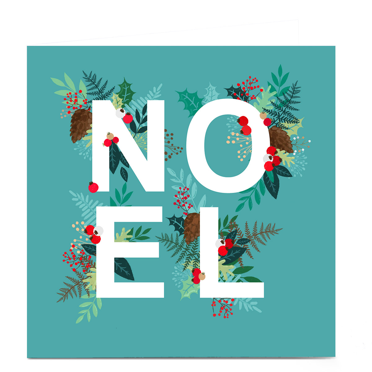 Personalised Christmas Card - NOEL