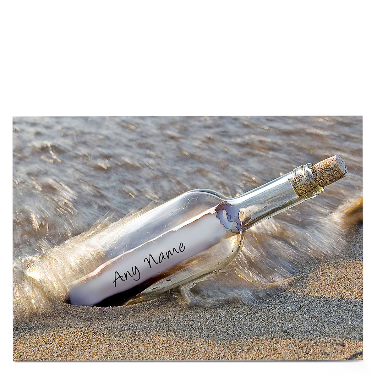 Personalised Card - Message In A Bottle