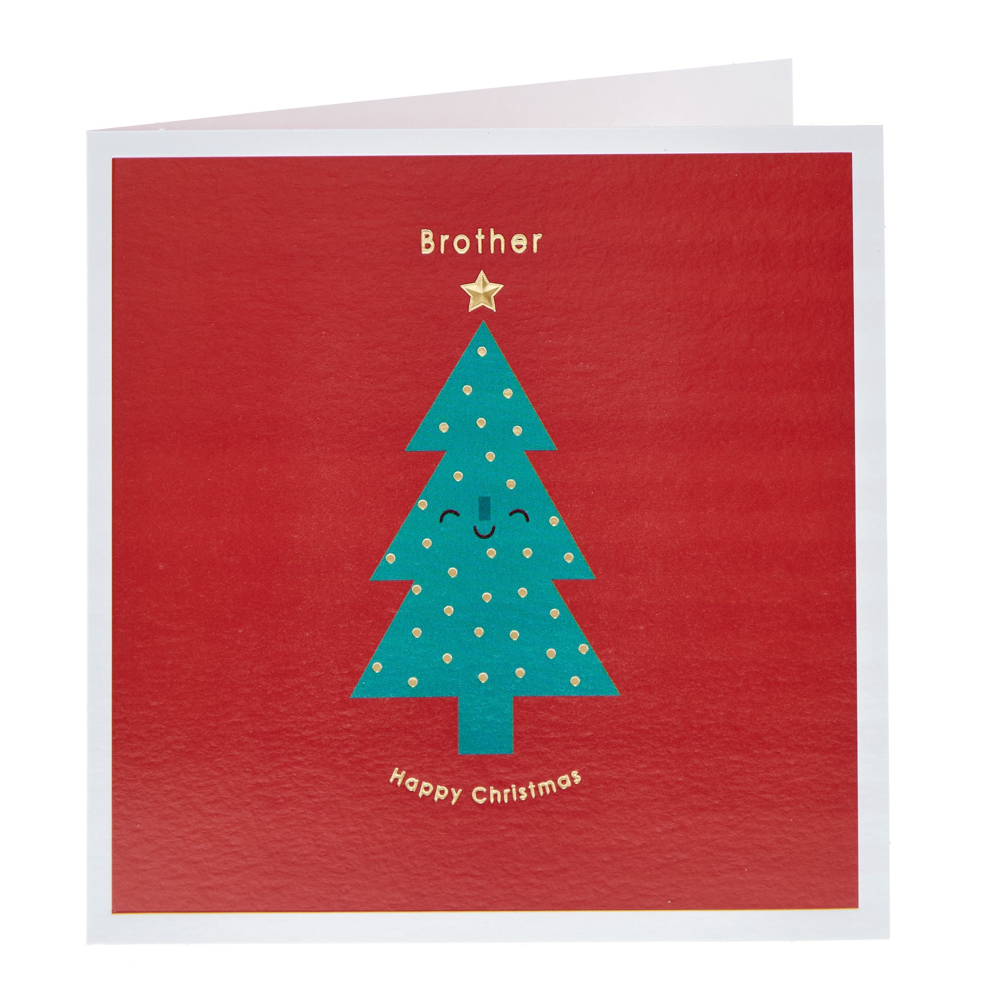Brother Smiling Tree Christmas Card