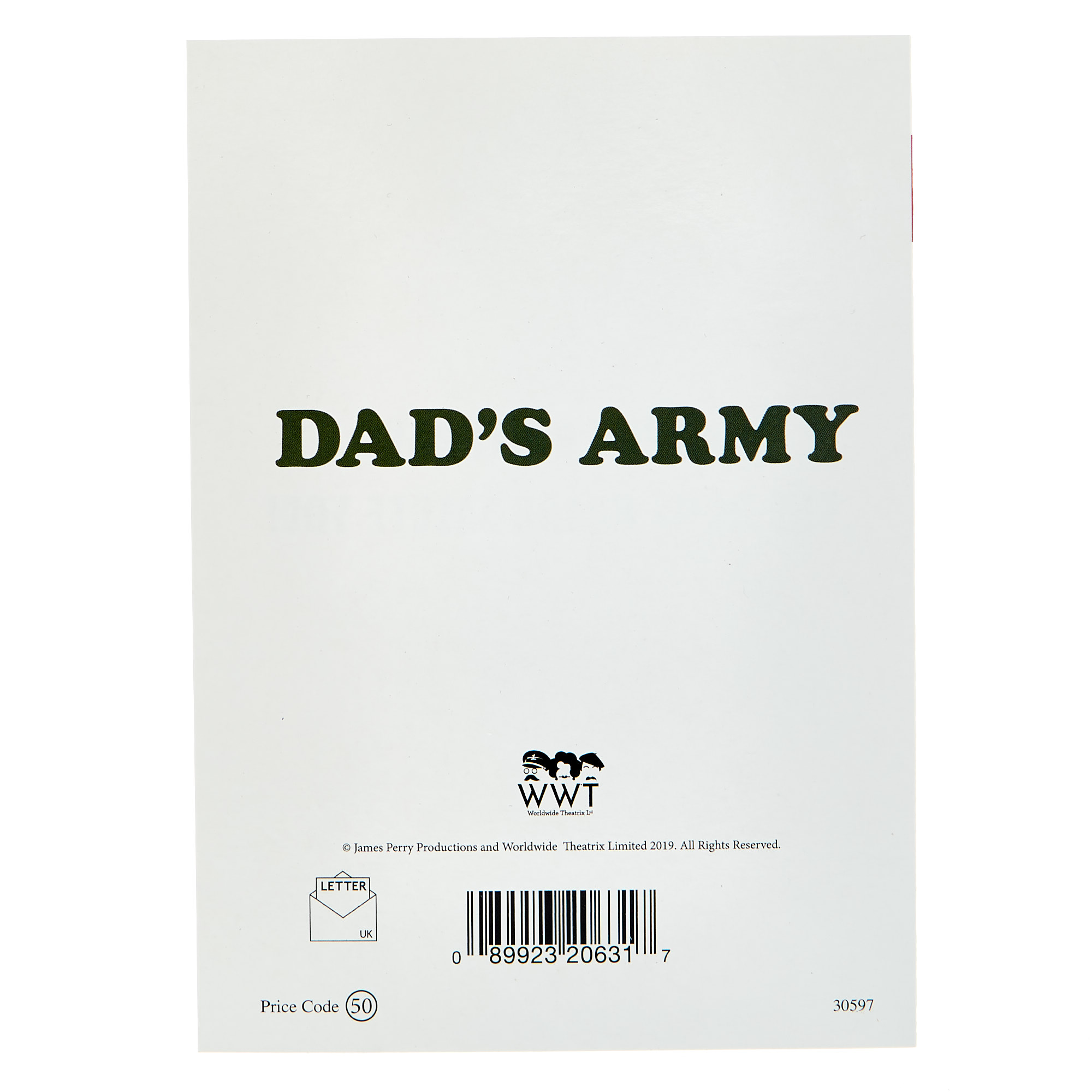 Dad's Army Birthday Card - Charge!!!