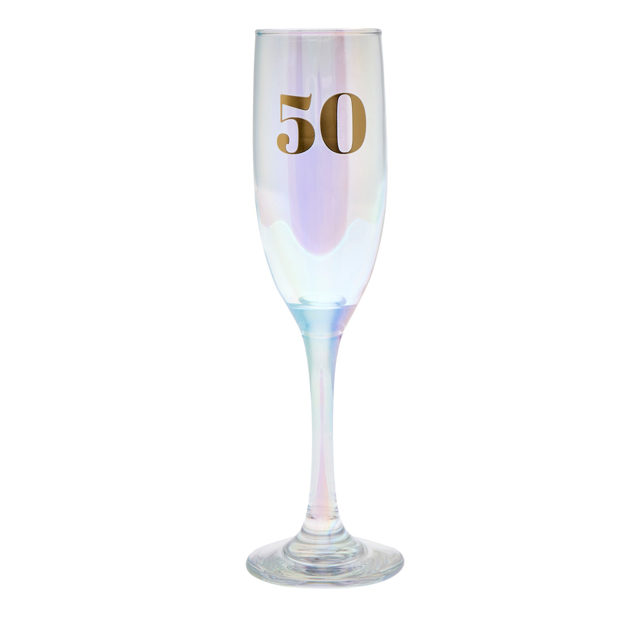50th Birthday Champagne Flute