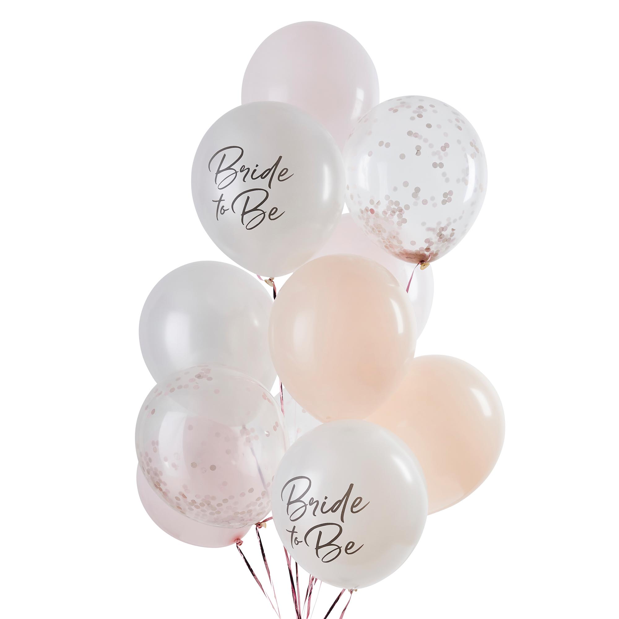 Bride to be 12-Inch Latex Balloon Bundle - Pack of 12