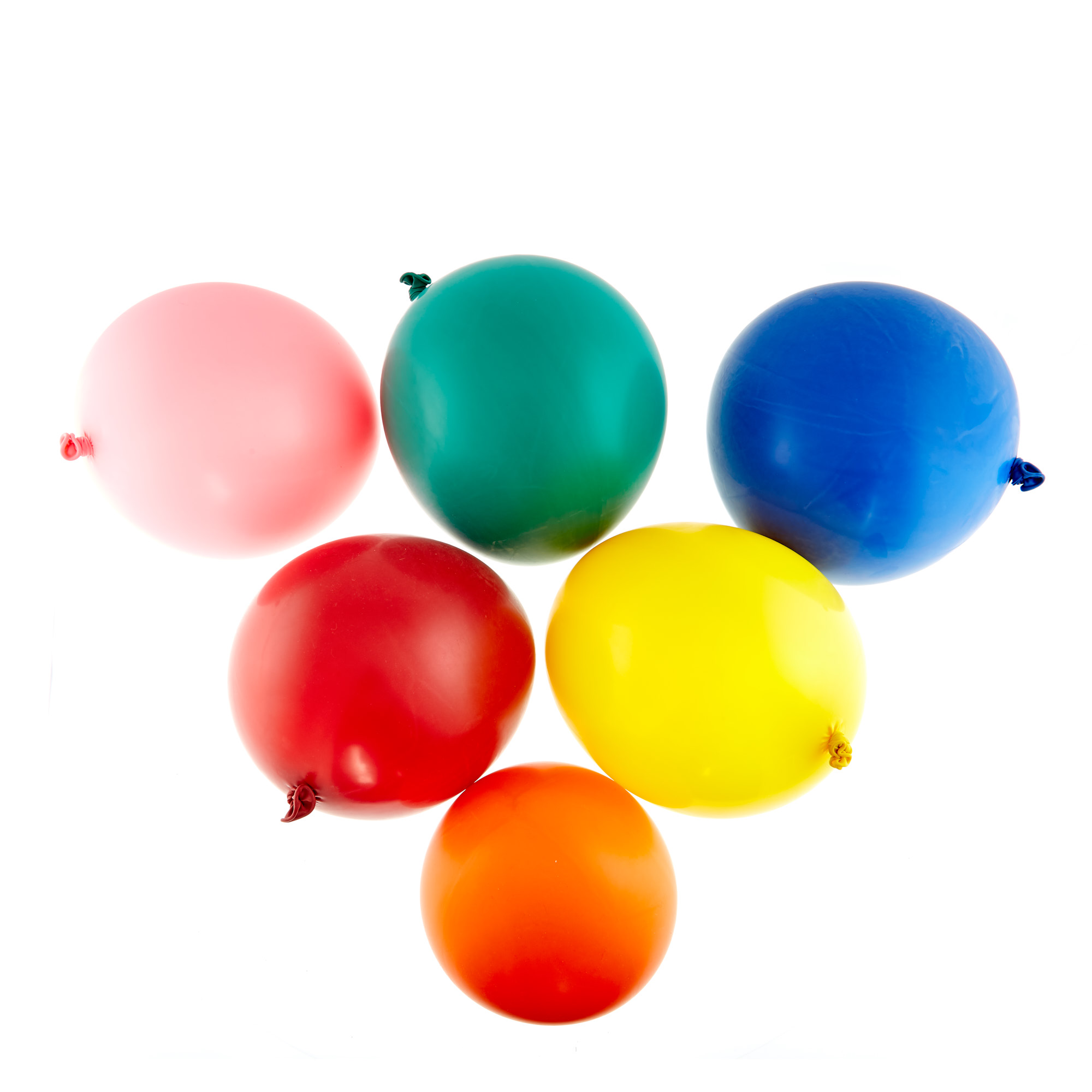 Pack of 6 Helium-Quality 36-Inch Latex Balloons - Assorted Colours