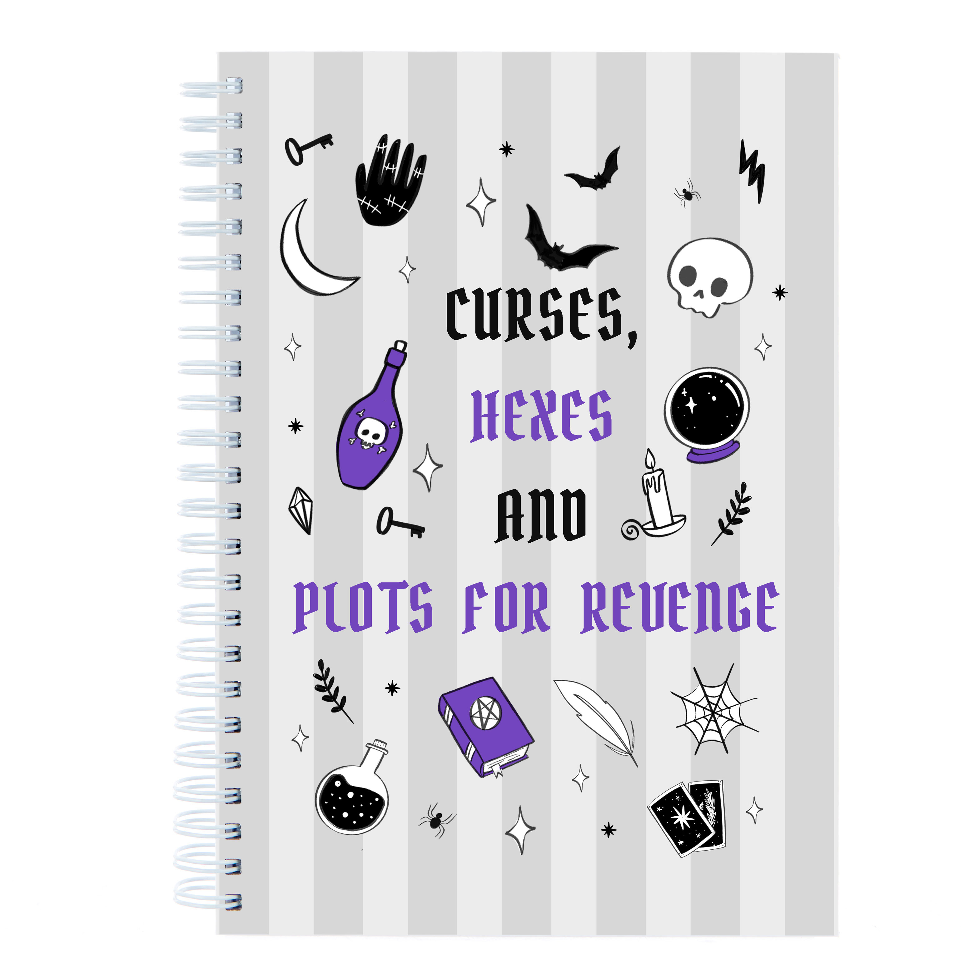 Personalised Notebook - Curses, Hexes and Plots For Revenge
