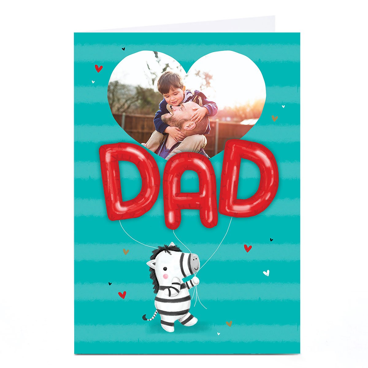 Photo Dad Any Occasion Card - Dad, Zebra