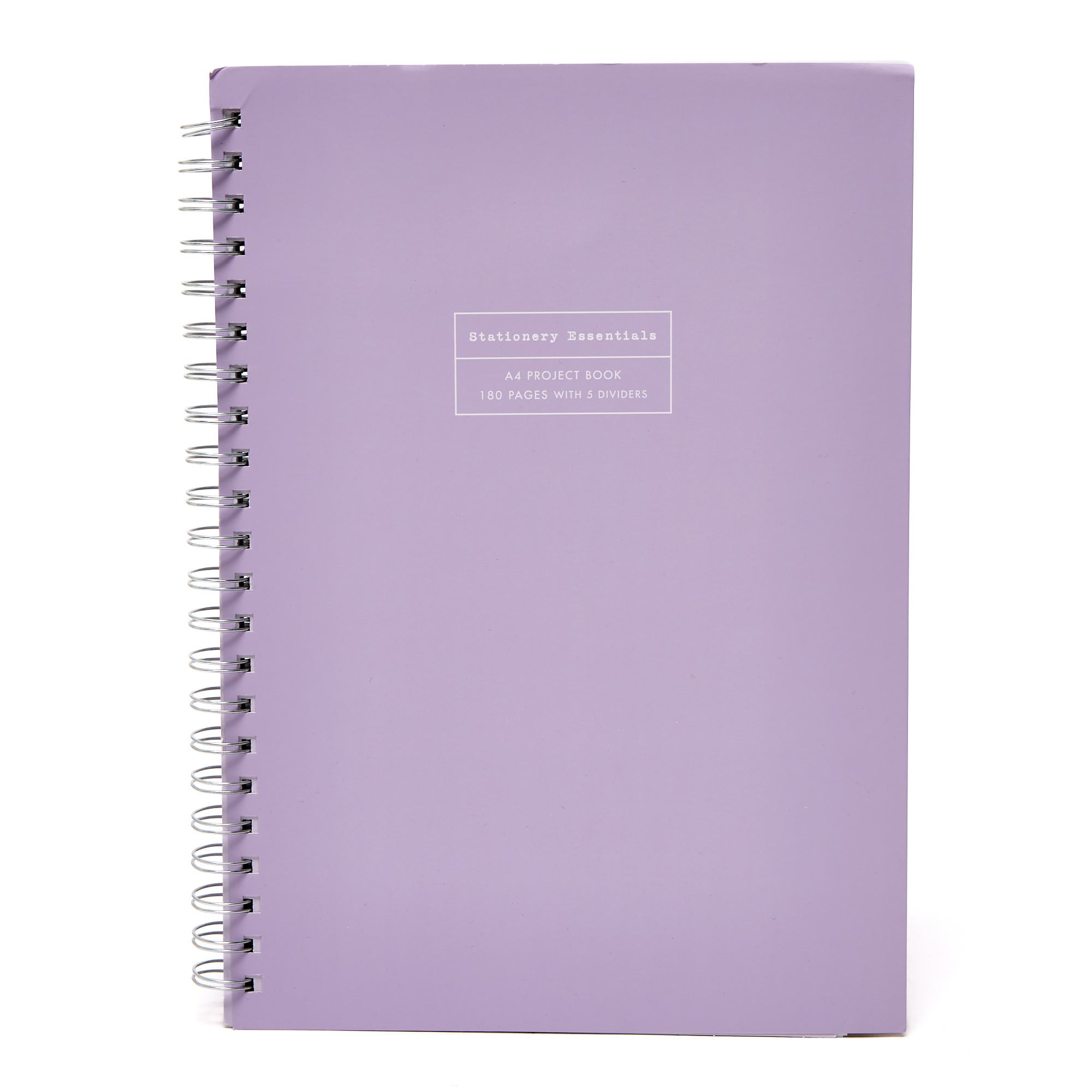 Stationery Essentials Lilac A4 Project Book