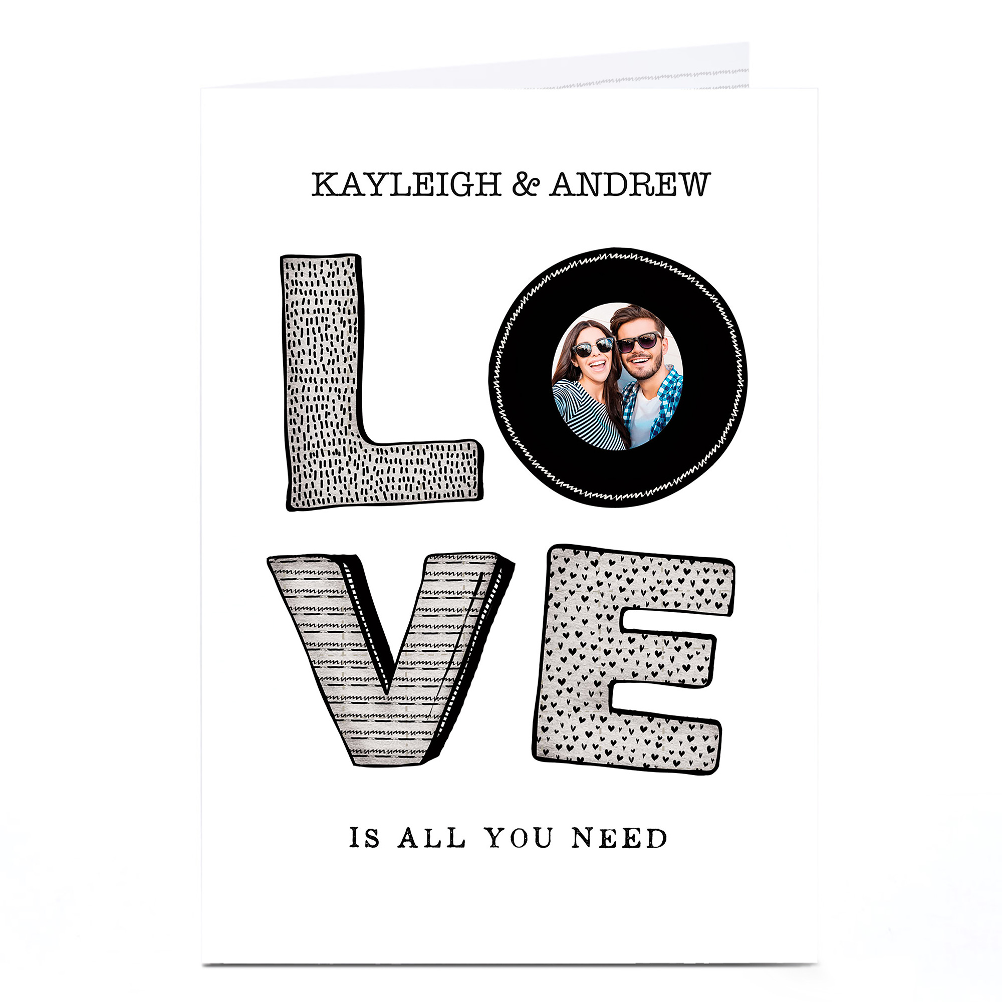 Photo Anniversary Card - Love Is All You Need