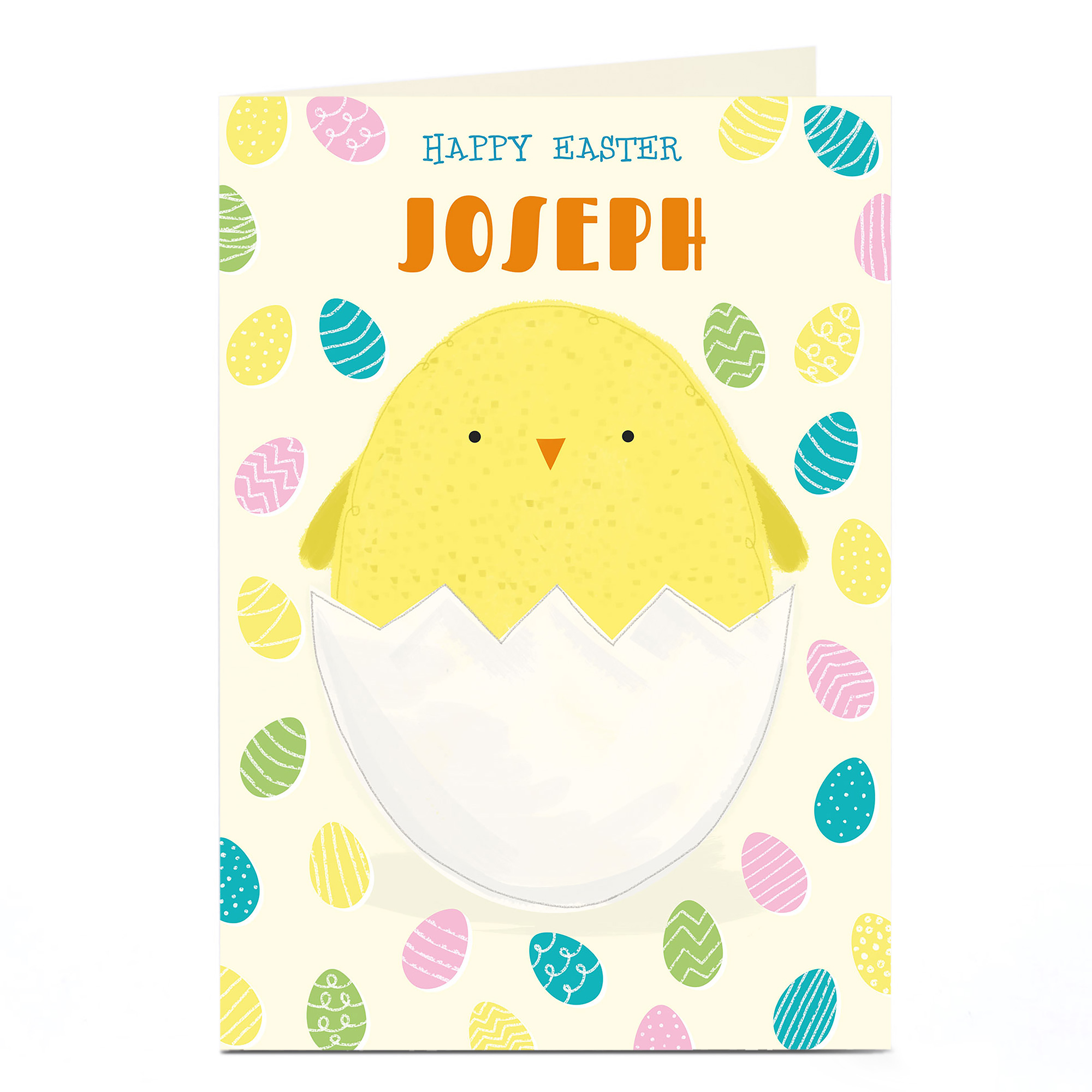 Personalised Easter Card - Chick In Egg