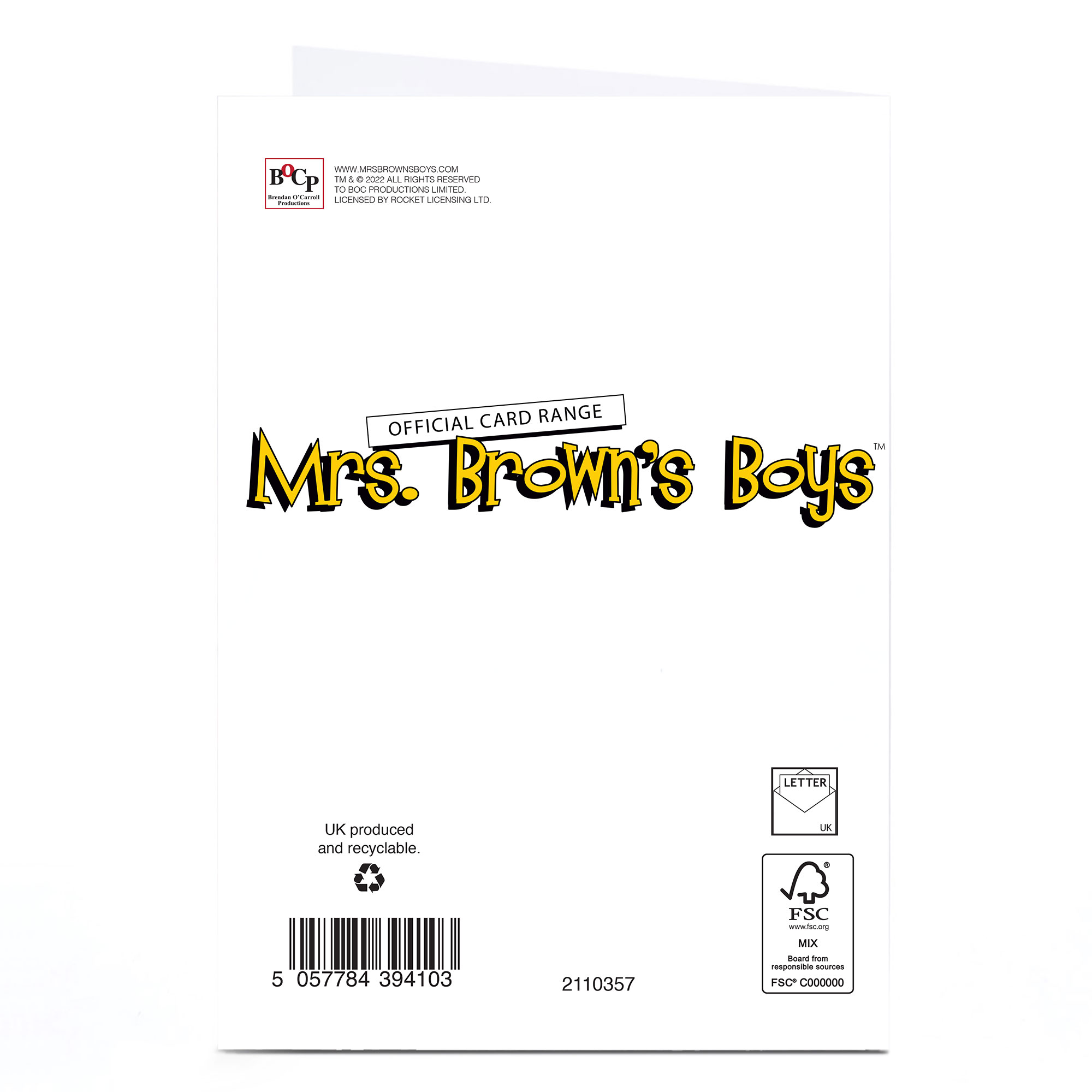 Mrs. Brown's Boys Birthday Card - Lots of Candles